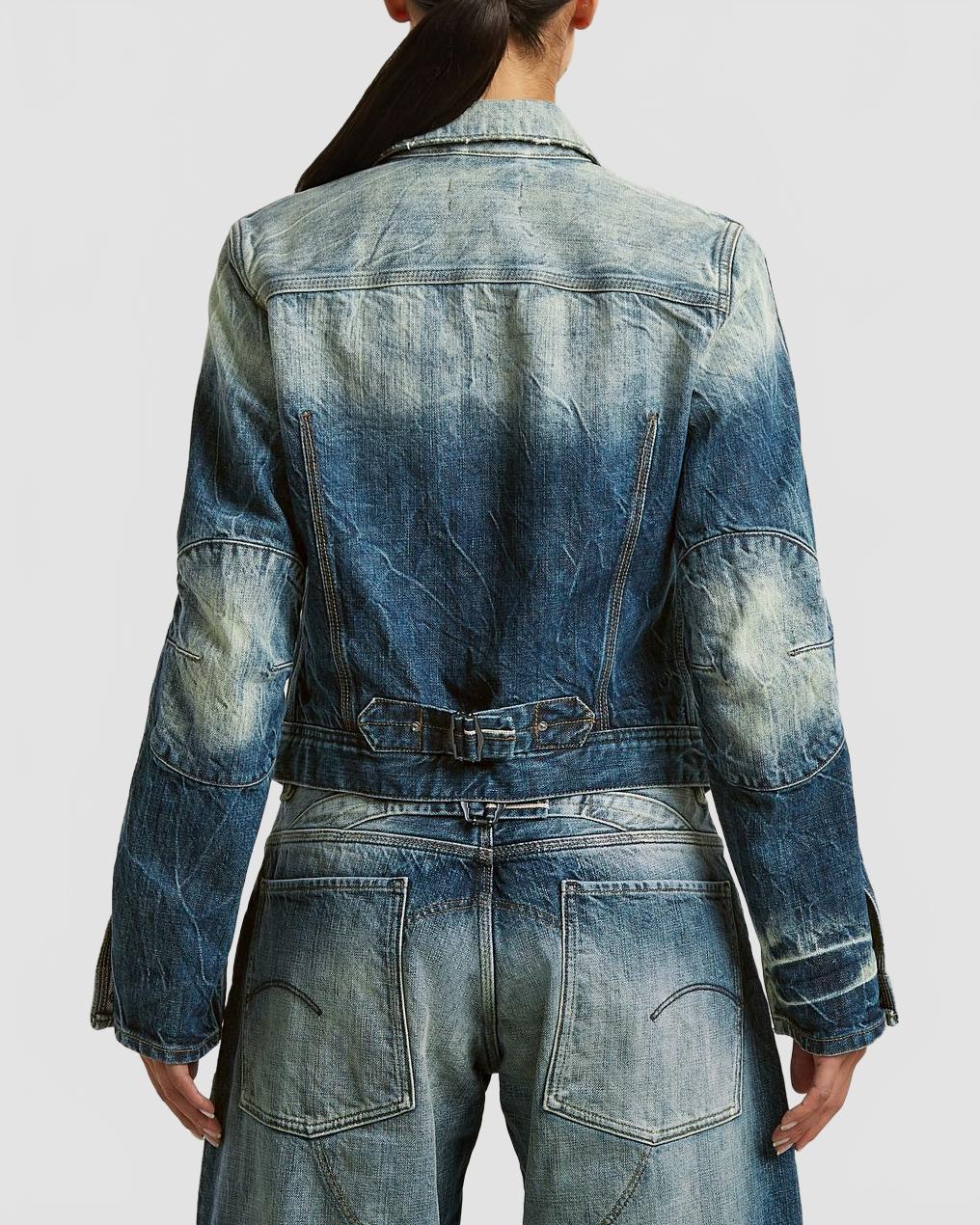g star veste selvedge rr vinny   femme bleu fonce 2520 25284 2529