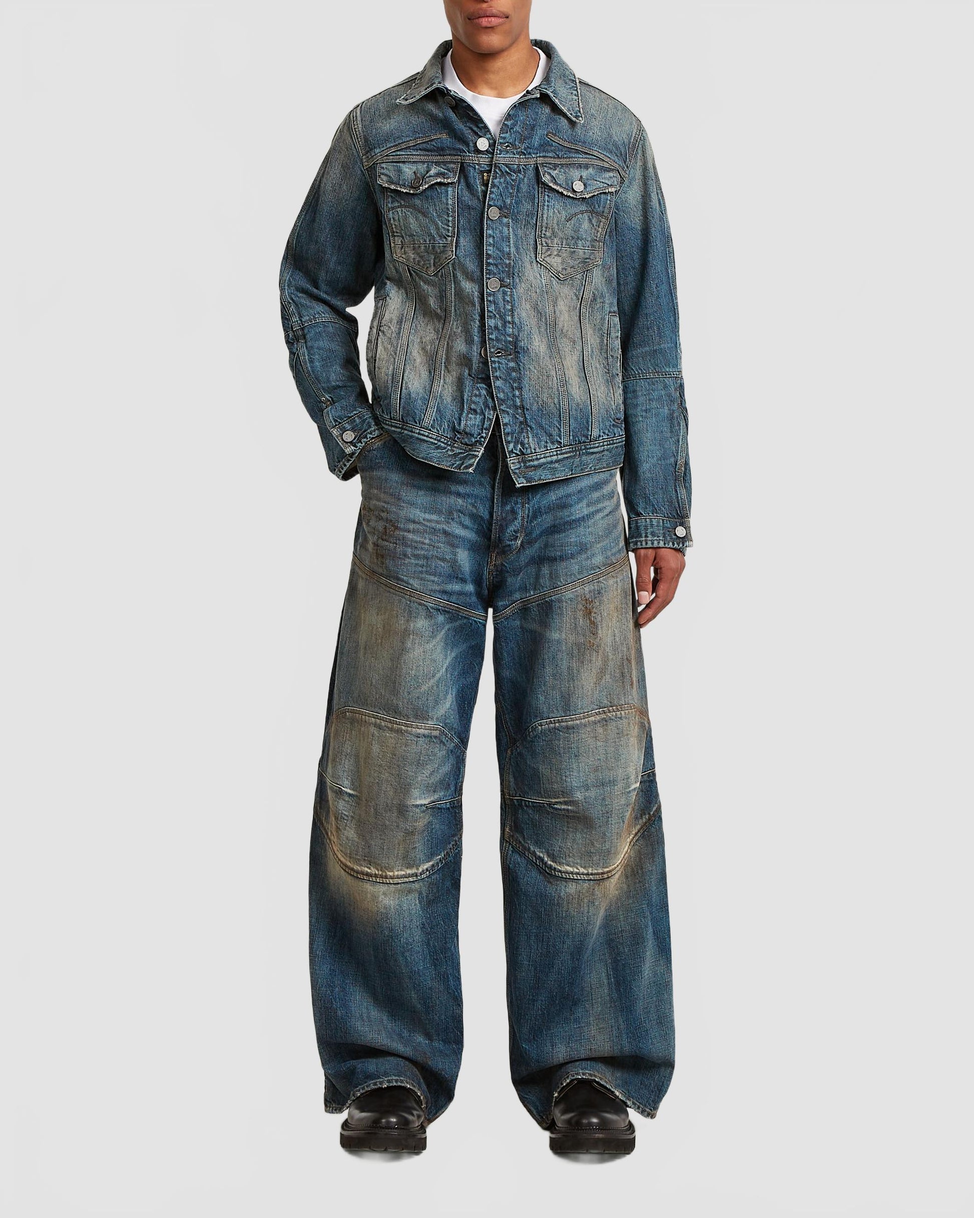 g star veste selvedge rr vinny   homme bleu fonce 2520 252814 2529