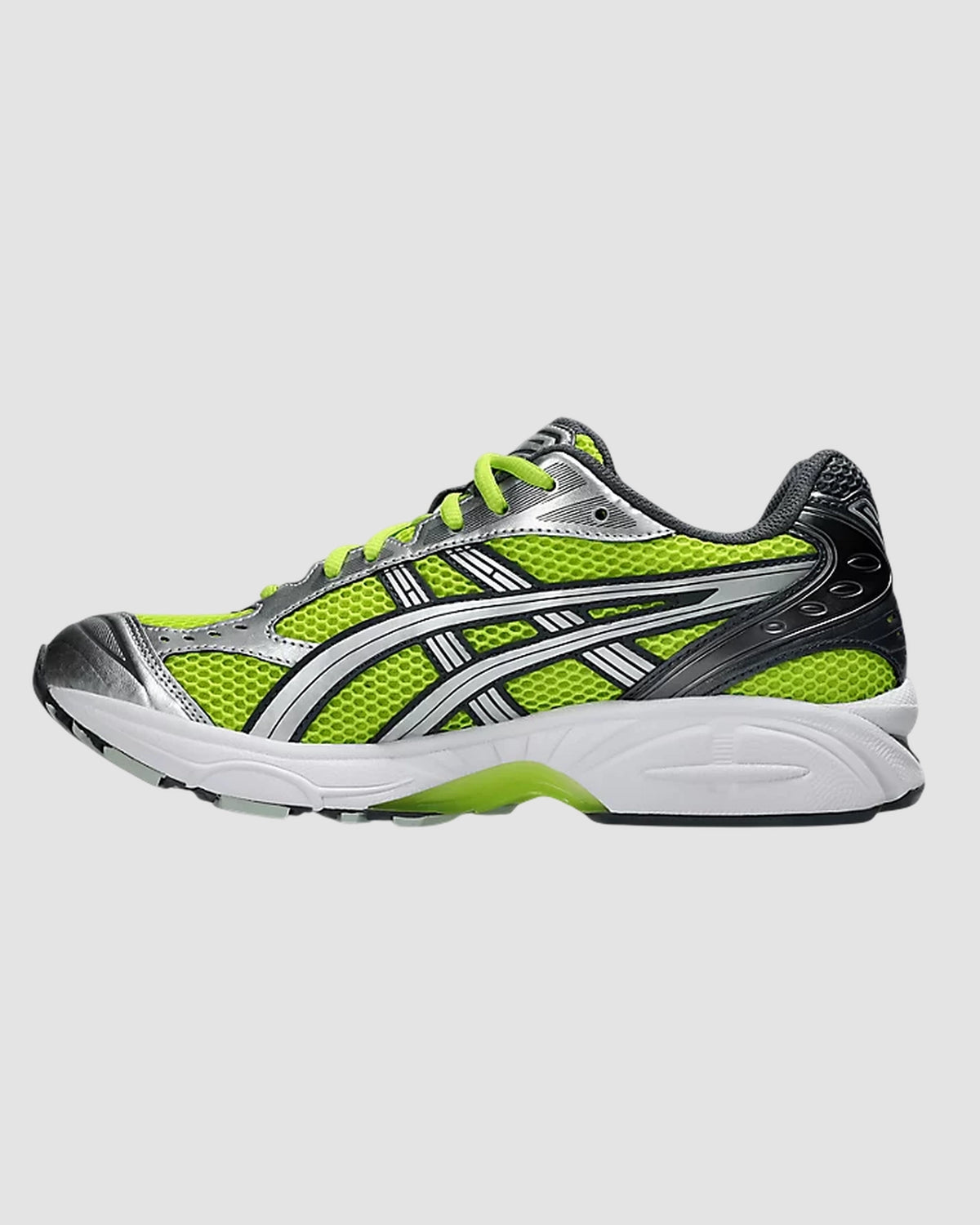 gel kayano 14   asics   lime zest pure silver 2