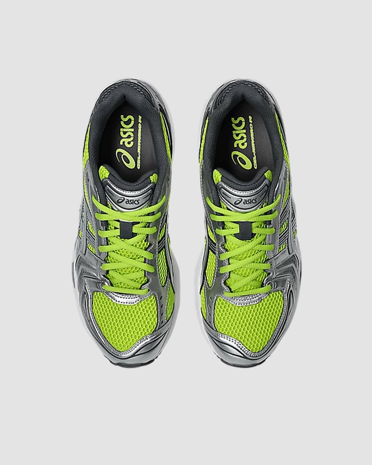 gel kayano 14   asics   lime zest pure silver 6