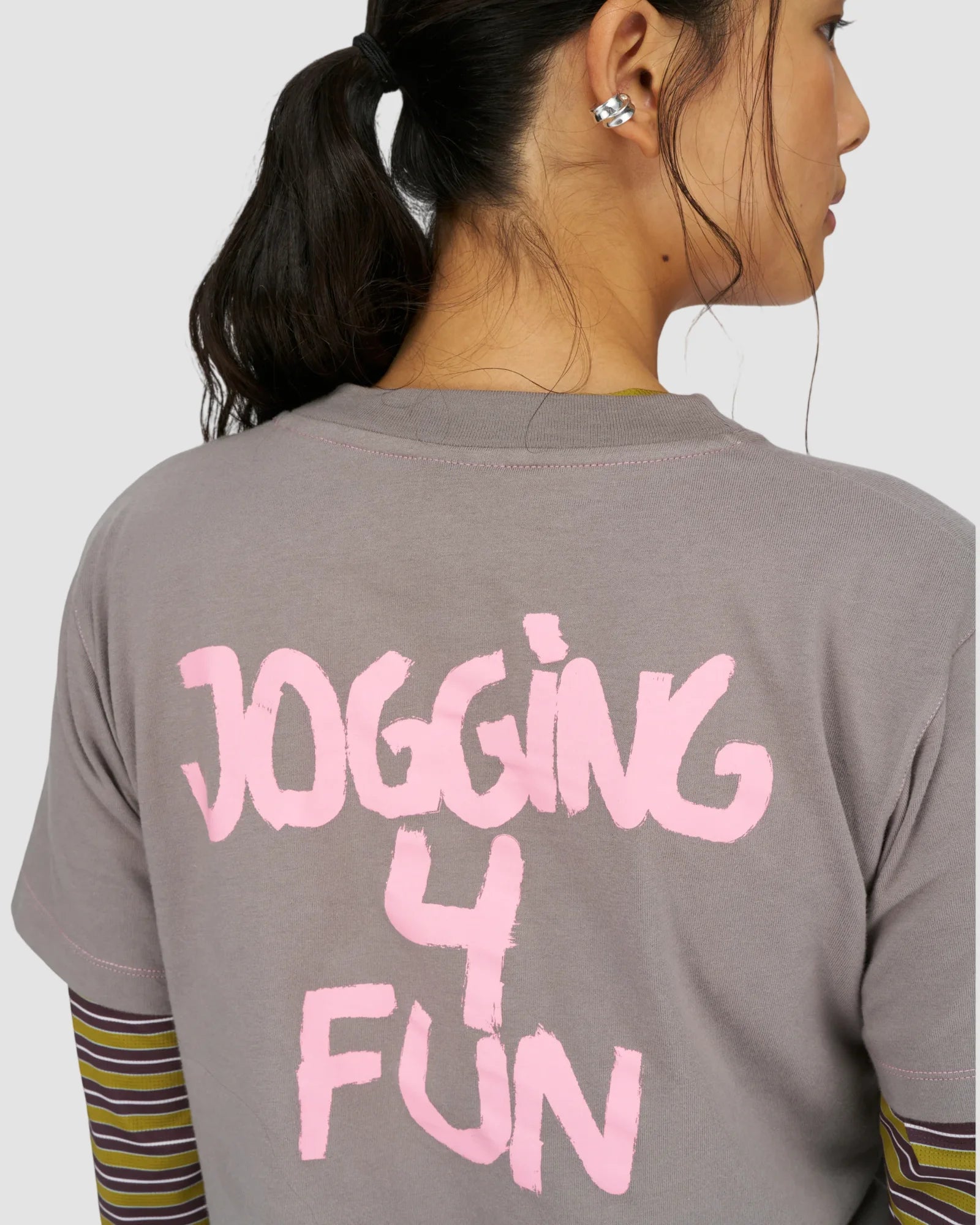 jogging 4 fun tee   unna   steel grey 5