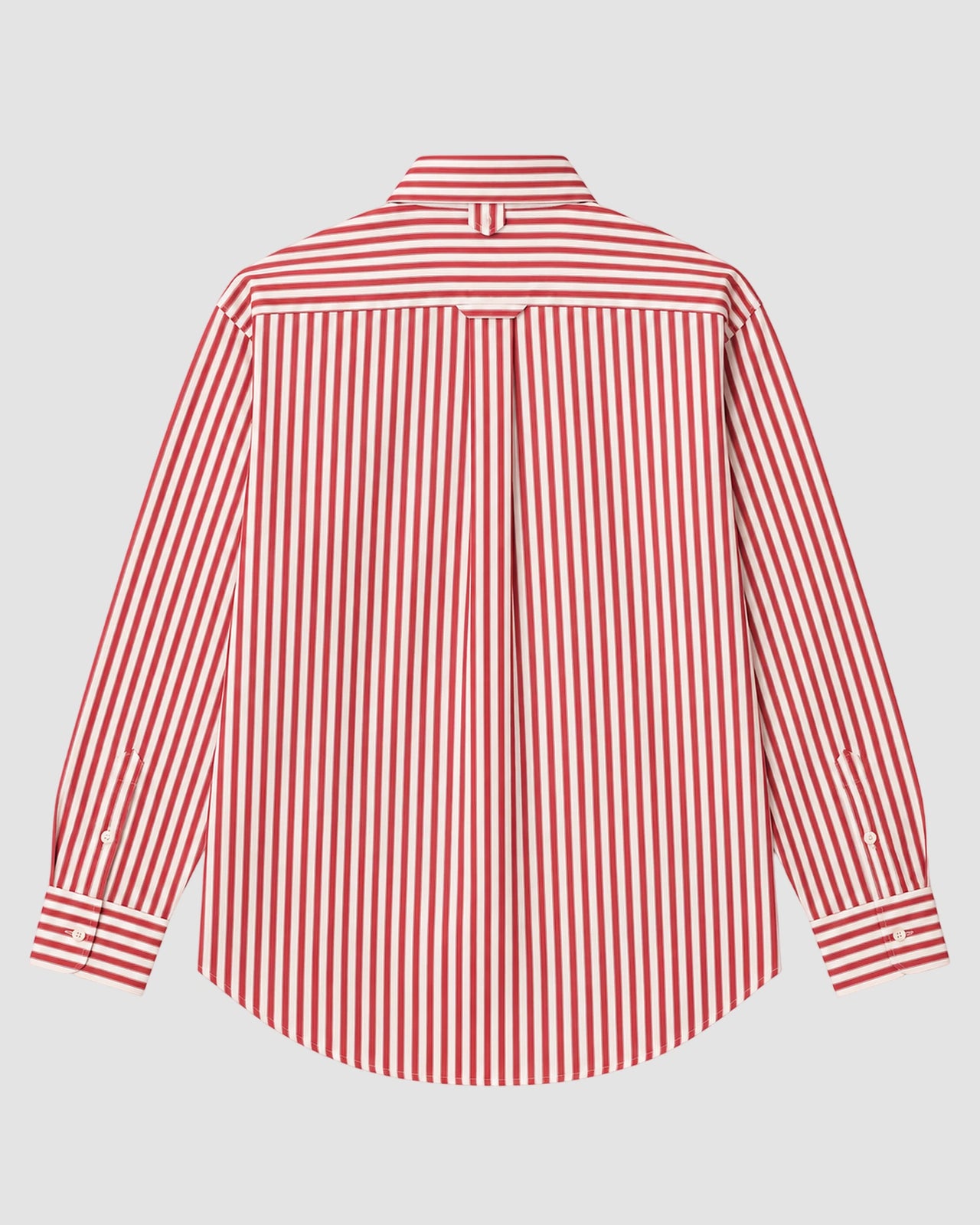 large fit shirt with embossed ami de coeur at patch pocket   ruby red white 2