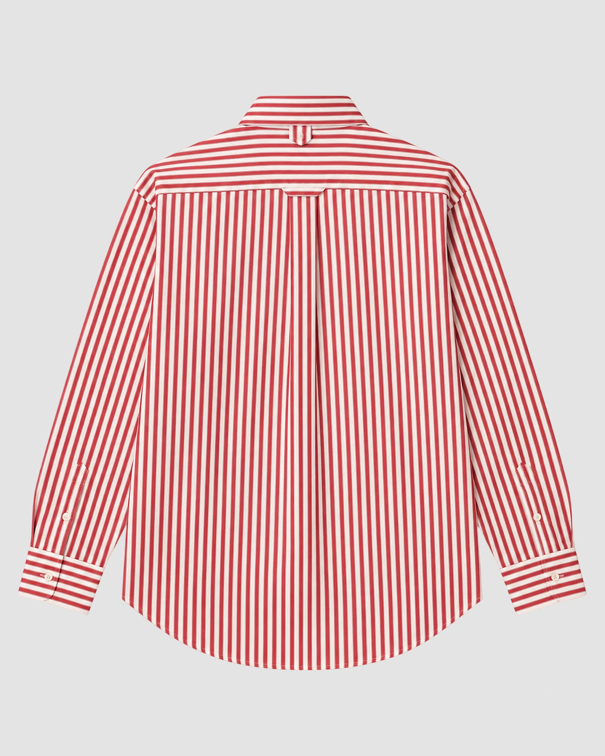 large fit shirt with embossed ami de coeur at patch pocket   ruby red white 2