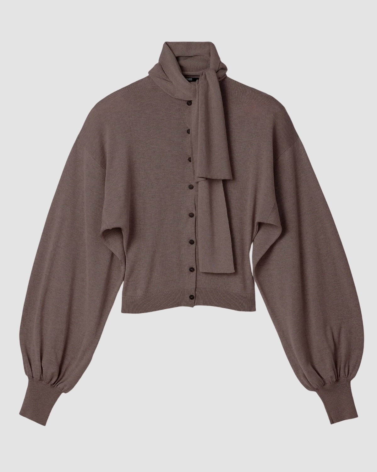 le cardigan losange   jacquemus   brown 1