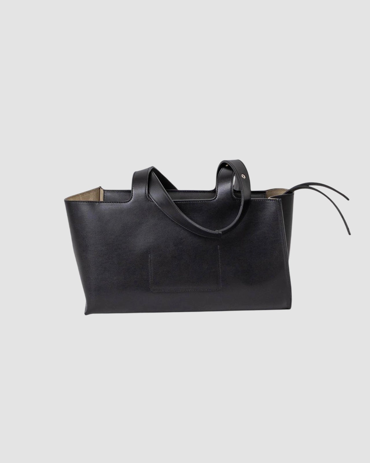 loaf bag   six 95   black leather string 4
