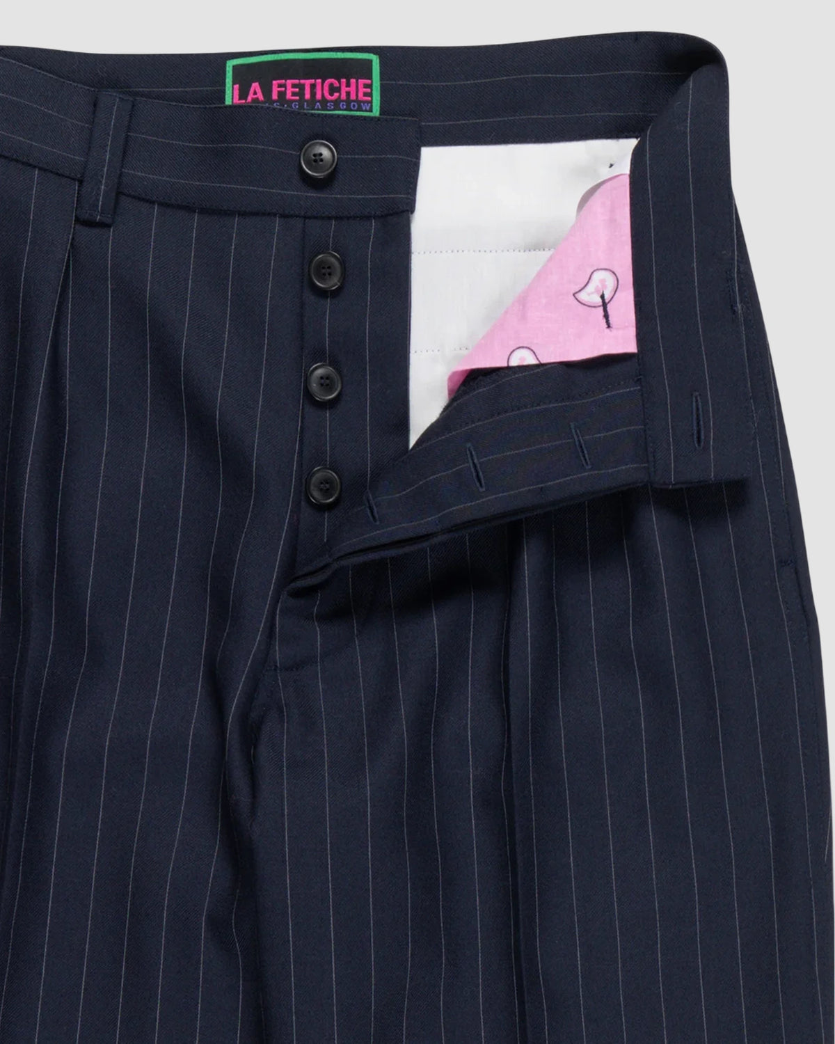 mens style pleated tailored pant   la fetiche   navy pinstripes 4