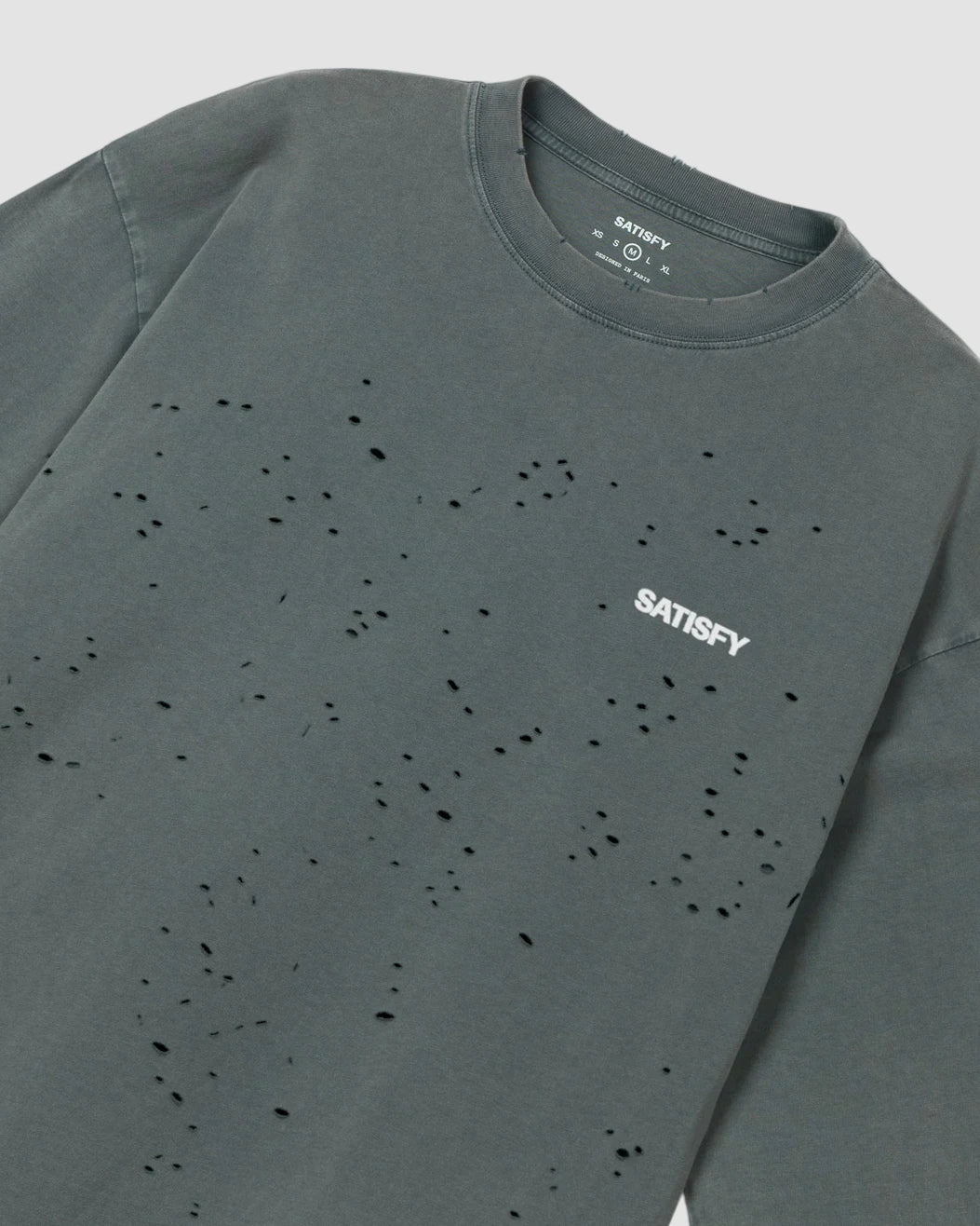 mothtech long tee   satisfy   faded black 3