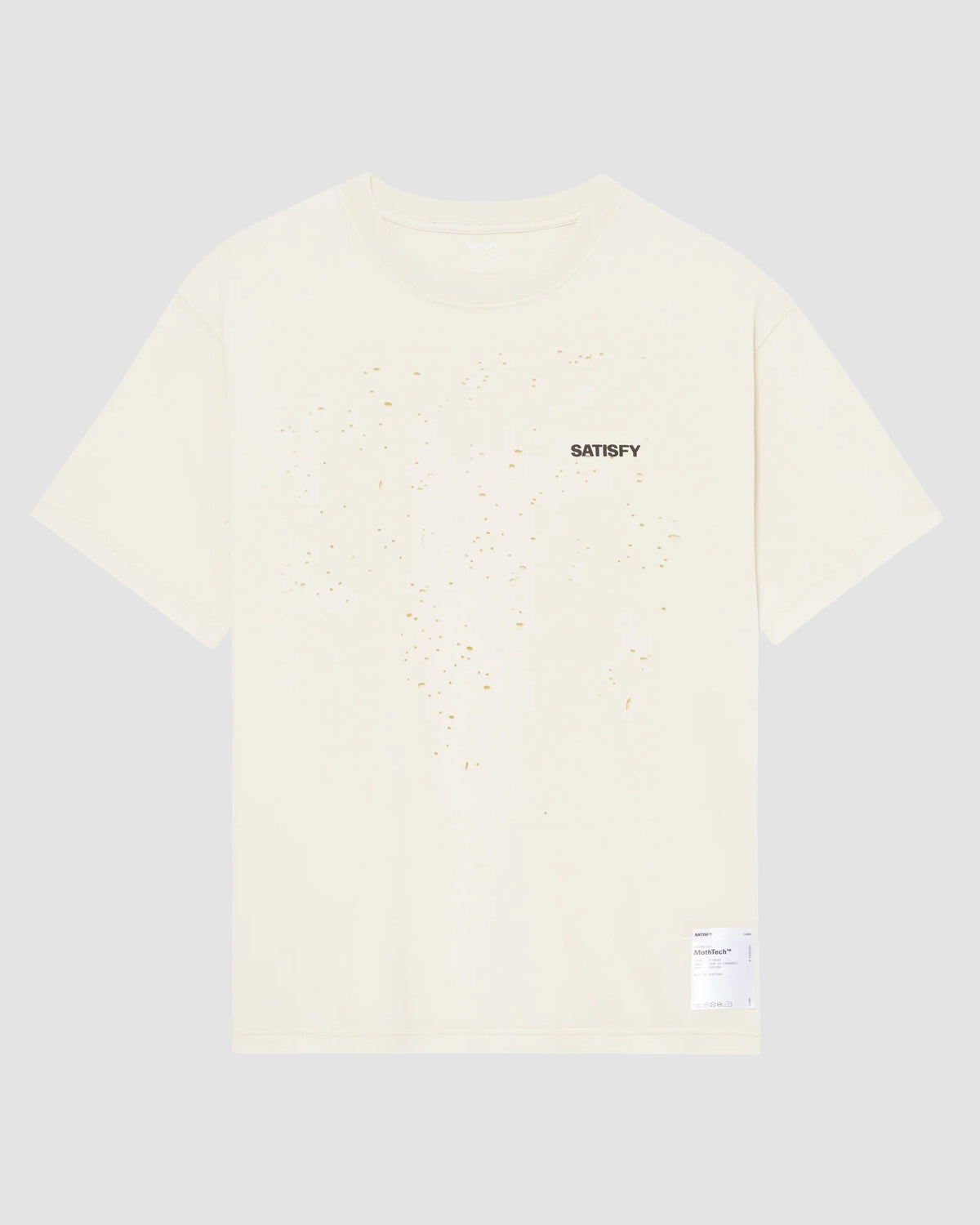 mothtech t shirt   satisfy   aged ecru 1