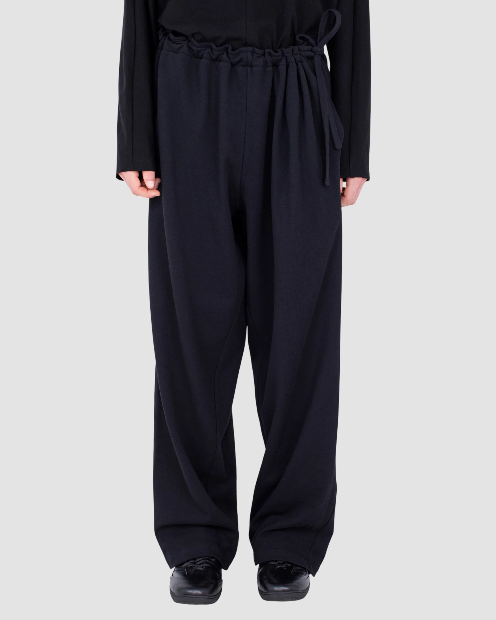 oscar wide trousers   kiko kostadinov   smooth black 1