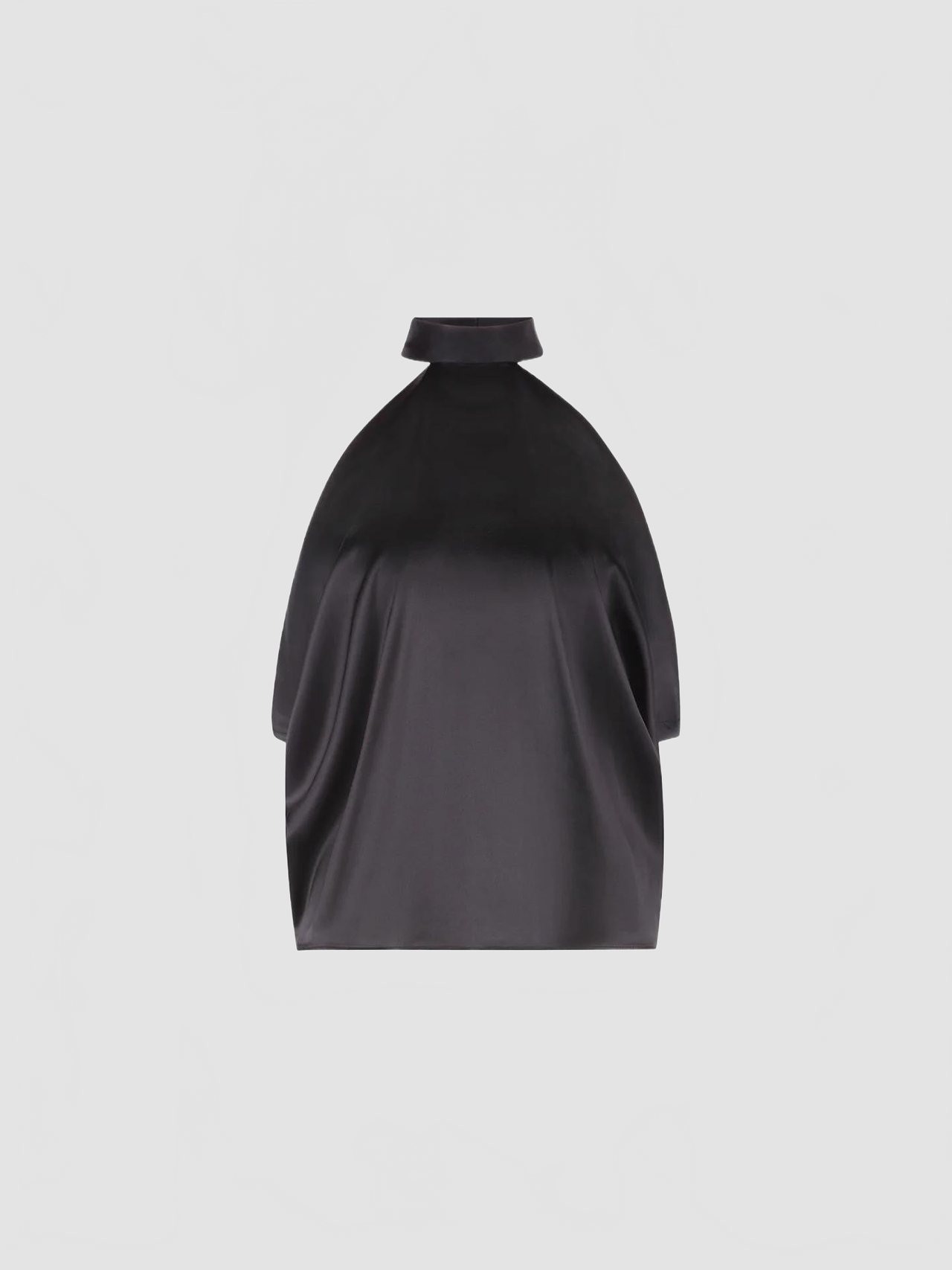 Halterneck Top In Silk Satin - Nina Ricci - Noir