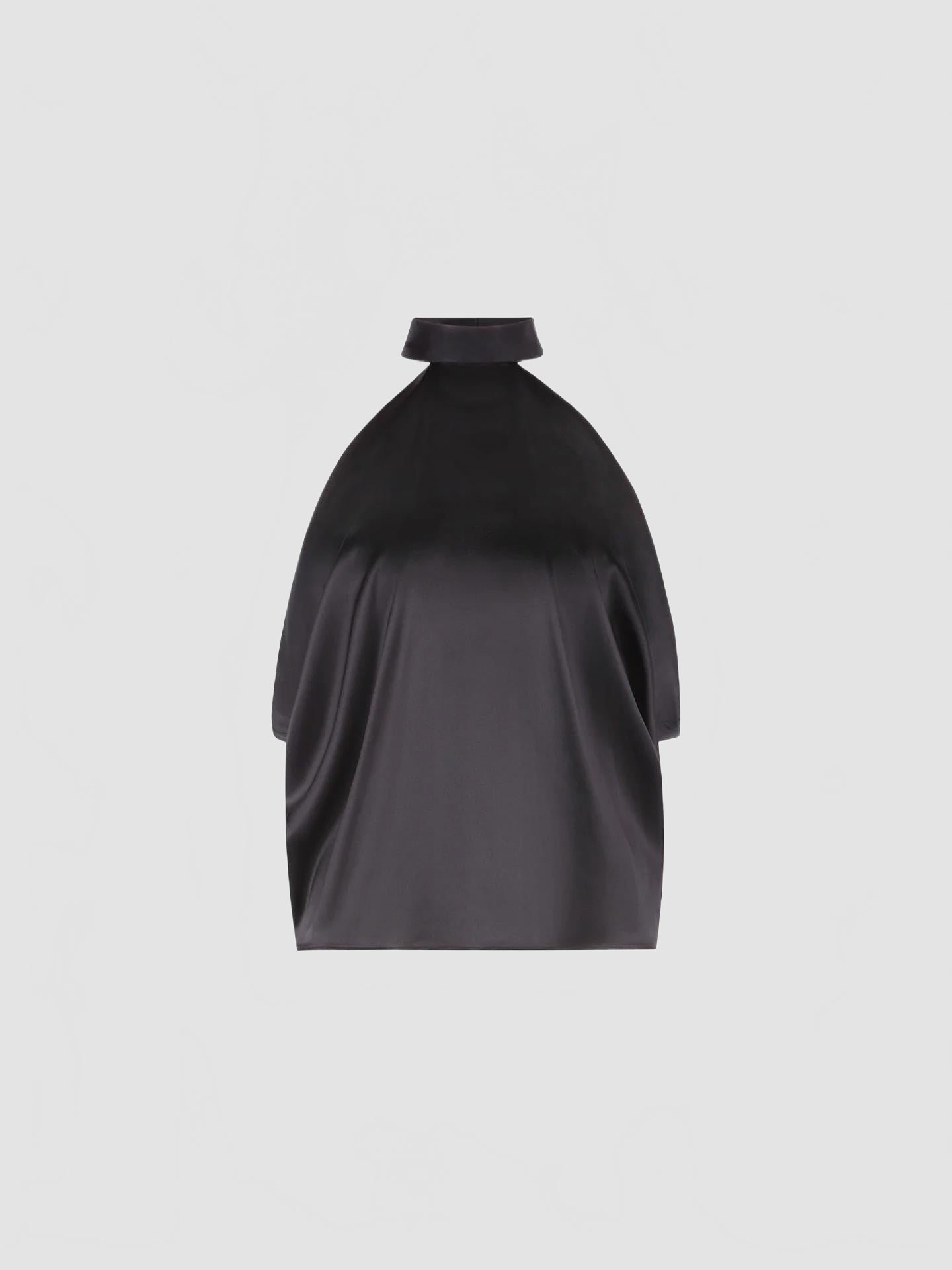 Halterneck Top In Silk Satin - Nina Ricci - Noir