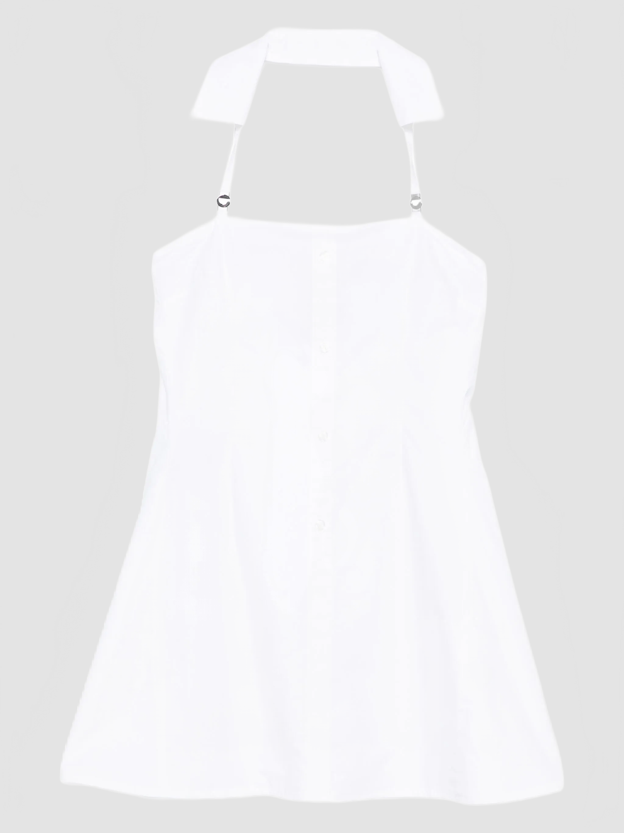 Collared Babydoll Dress - Coperni - White