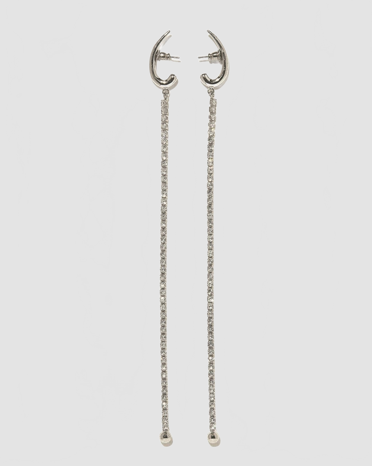 Diamanti Pendulum Earrings - Panconesi - Silver