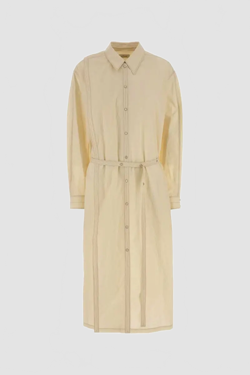 Asymmetrical Shirt Dress - Lemaire - Butter Milk
