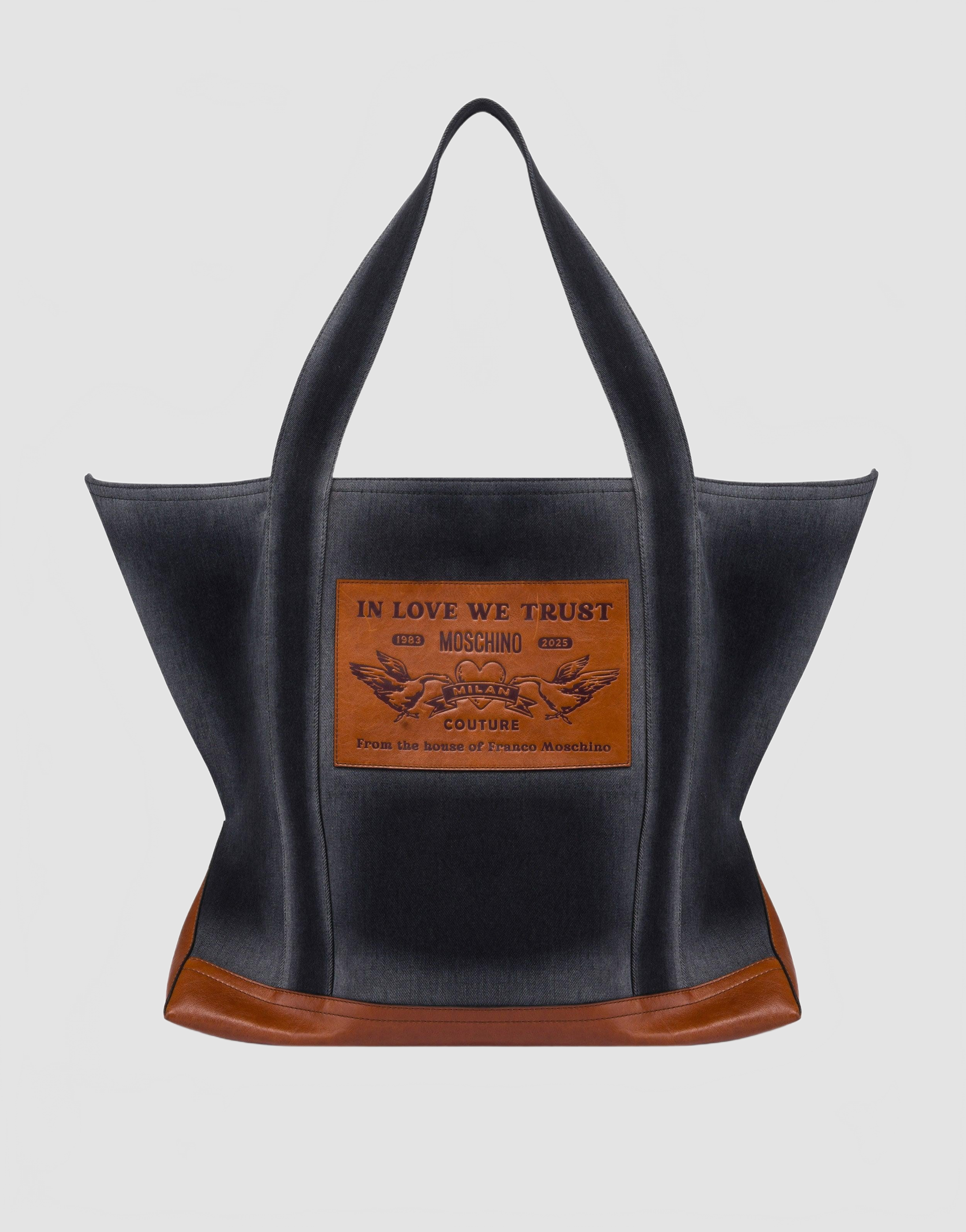 Fourre-tout En Denim - Moschino - Black