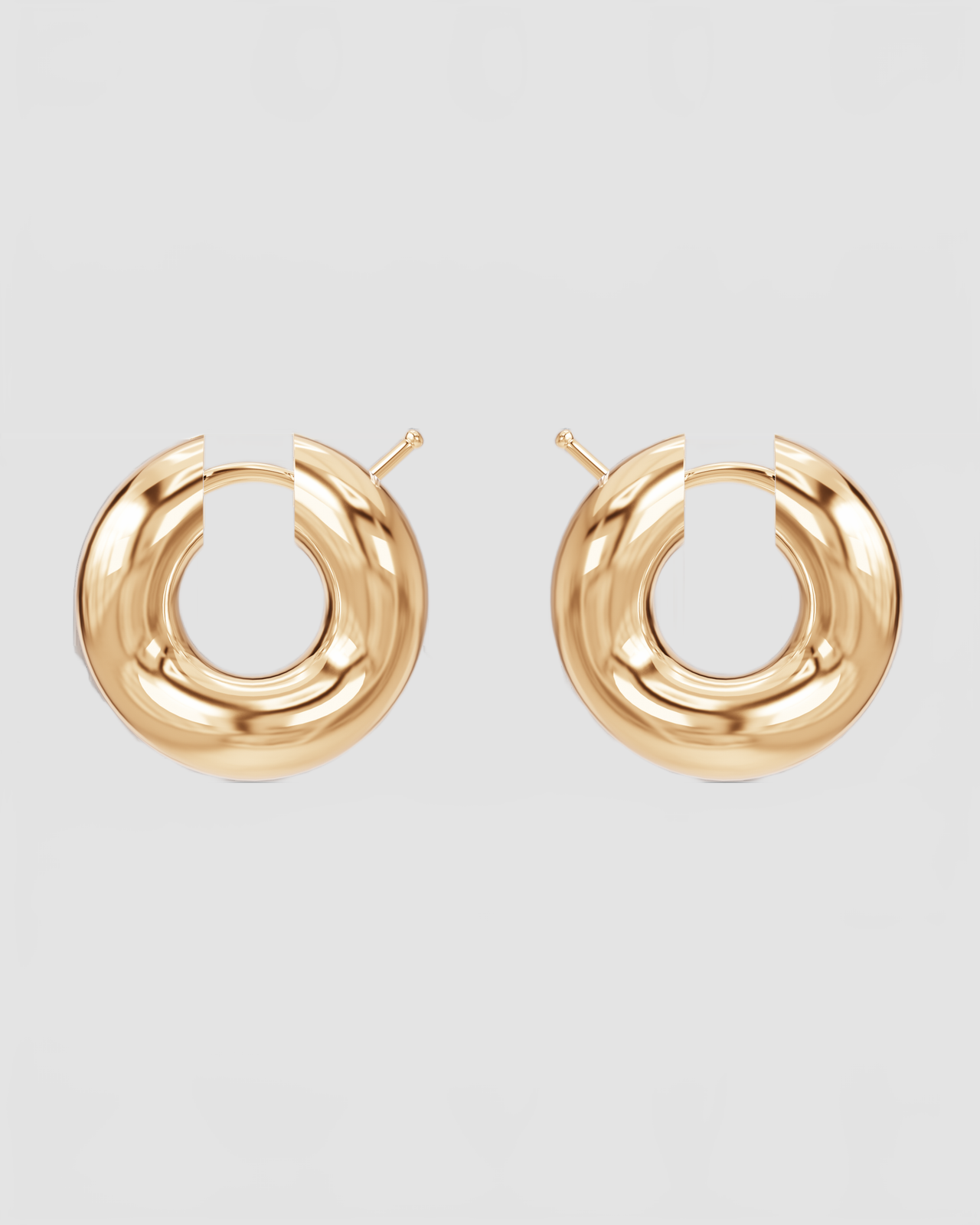 Boucle D oreille Creole Wave Blow - Charlotte Chesnais - Vermeil