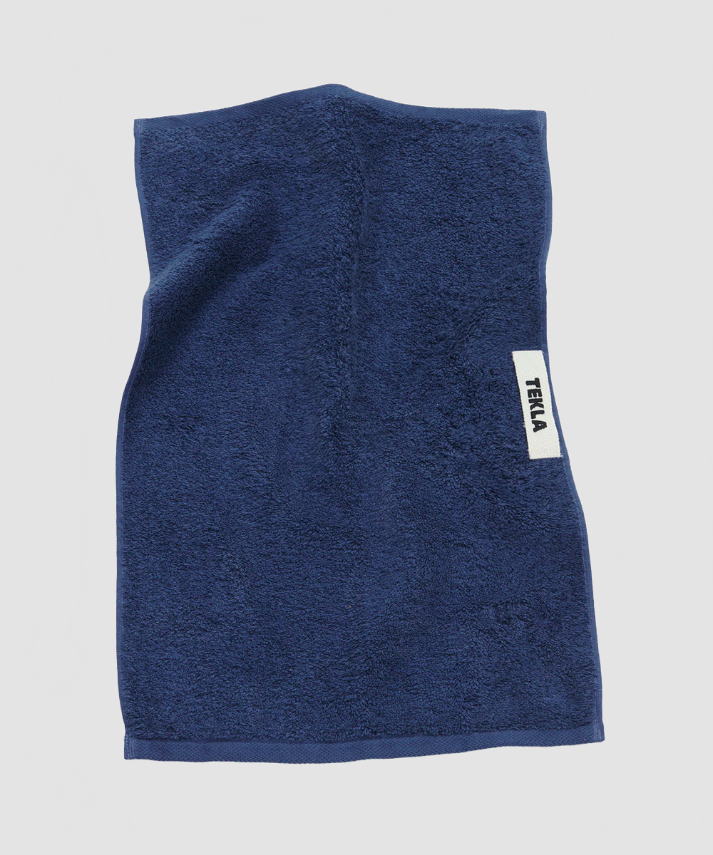 Serviette Main bleu marine