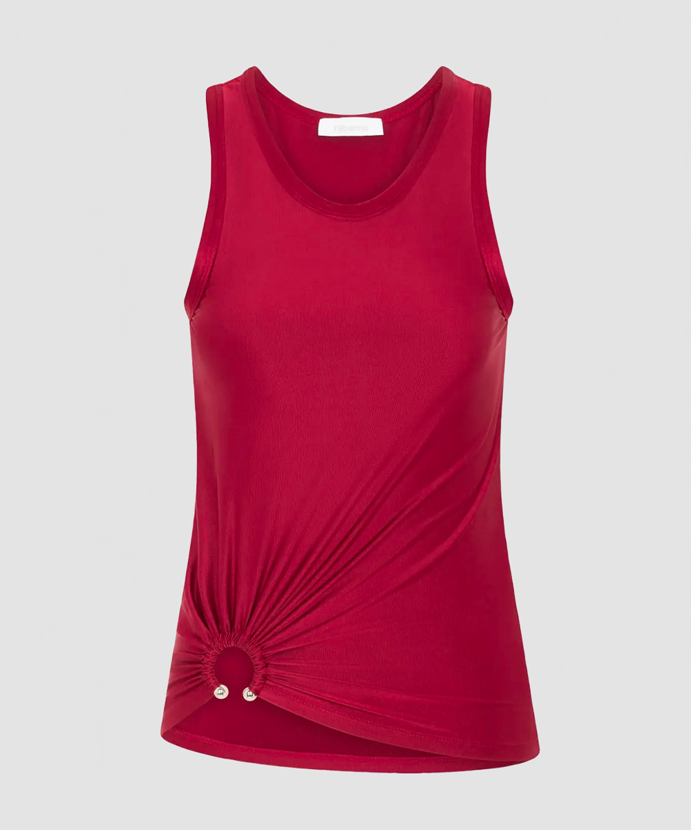 Débardeur en jersey rouge ruby