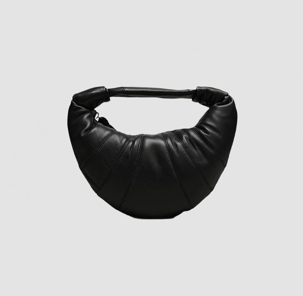 Mini Fortune Croissant Bag - Lemaire - Granite Blue