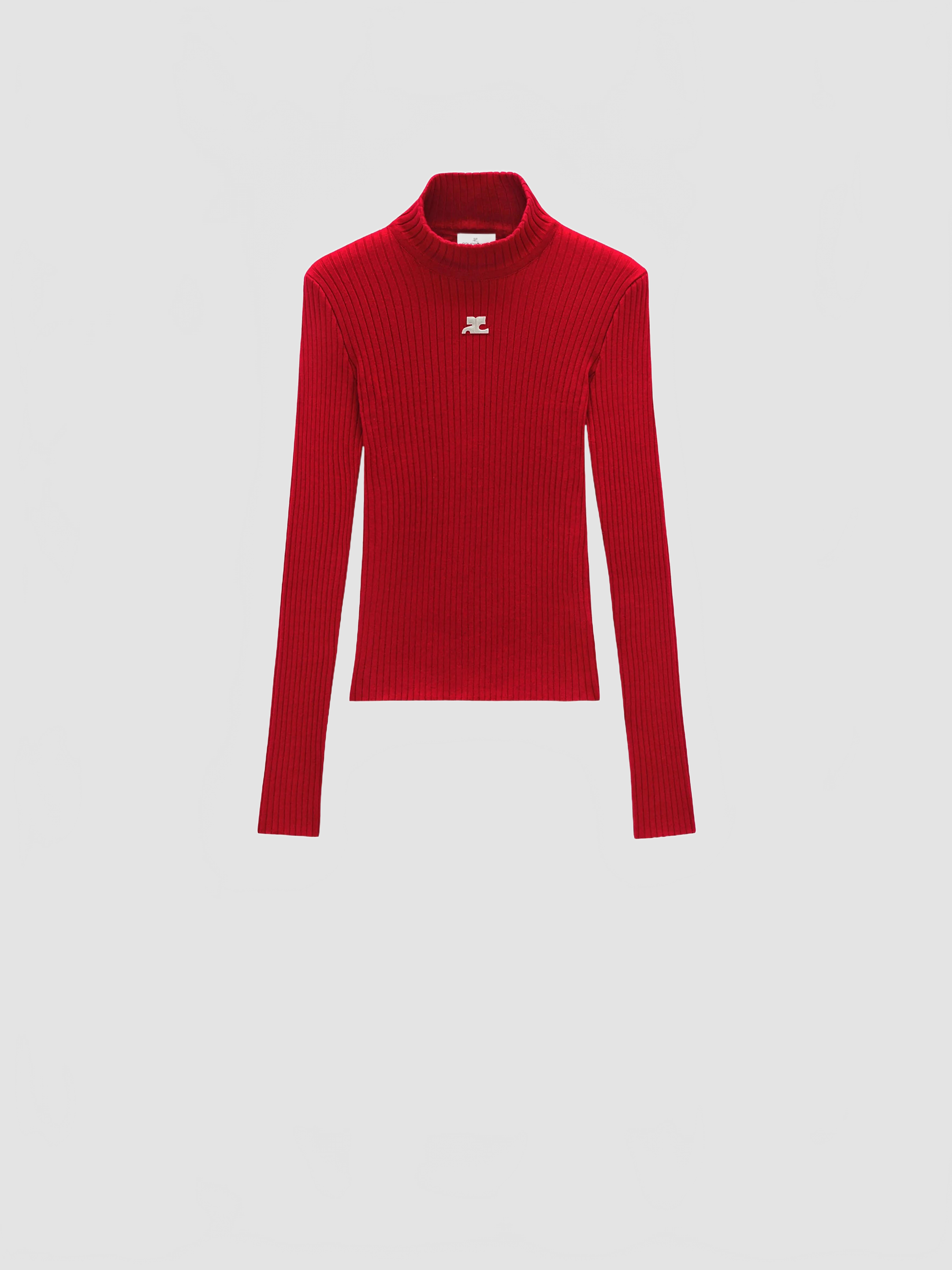 Reedition Knit Ls Jumper - Courreges - Red