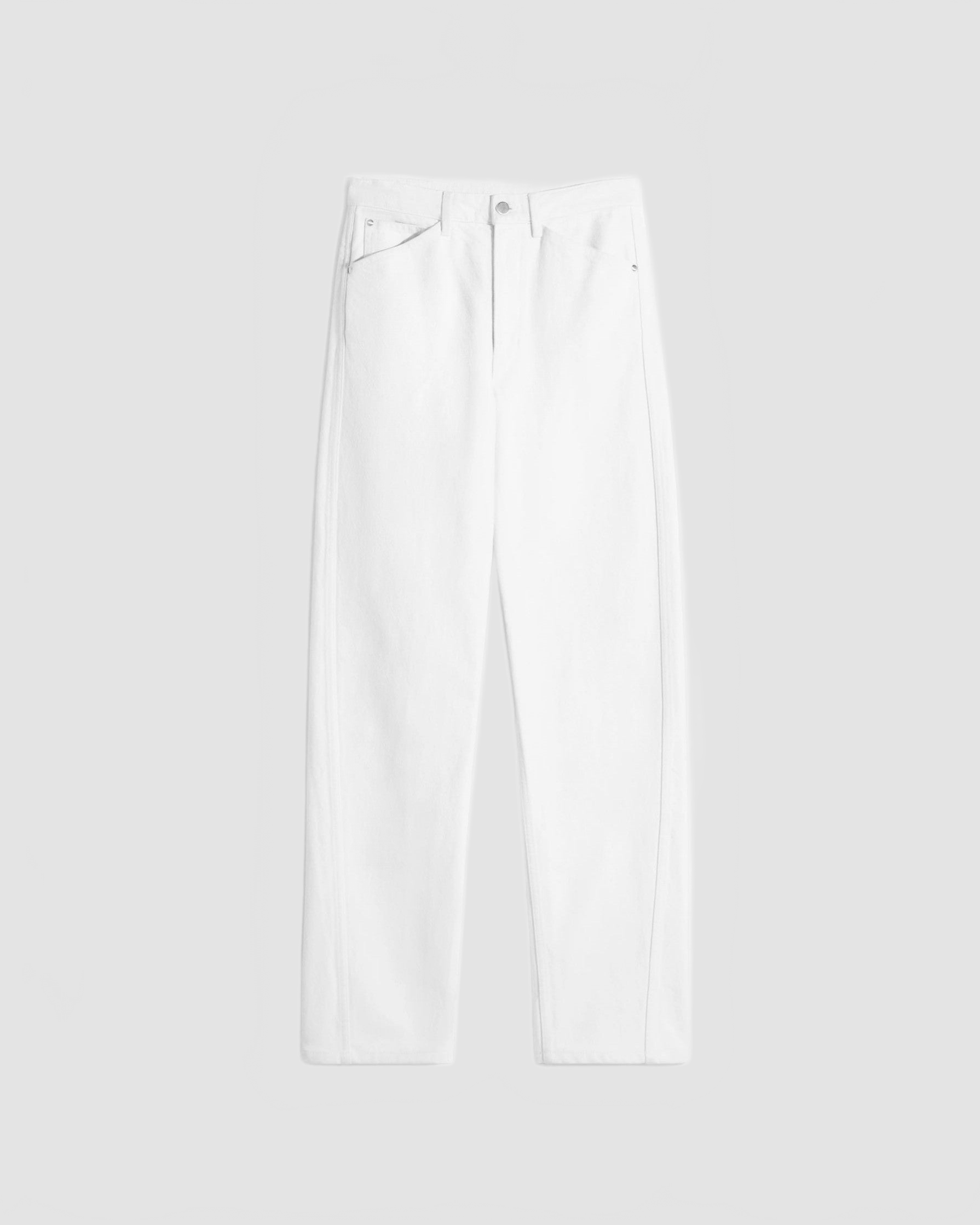 Five Pockets Twisted Pants - Lemaire - Milk