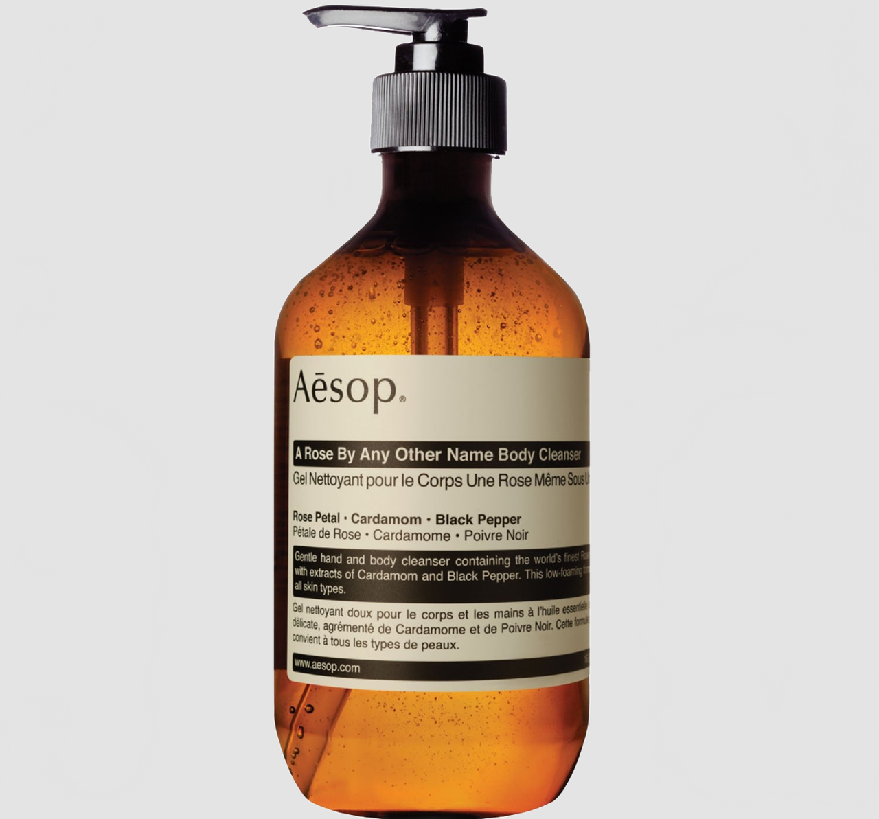 Gel nettoyant pour le corps à la rose 500 mL