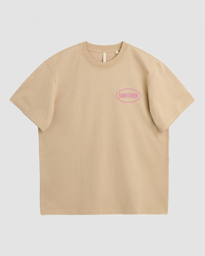 Easy Hours Tee - Sunflower - Beige