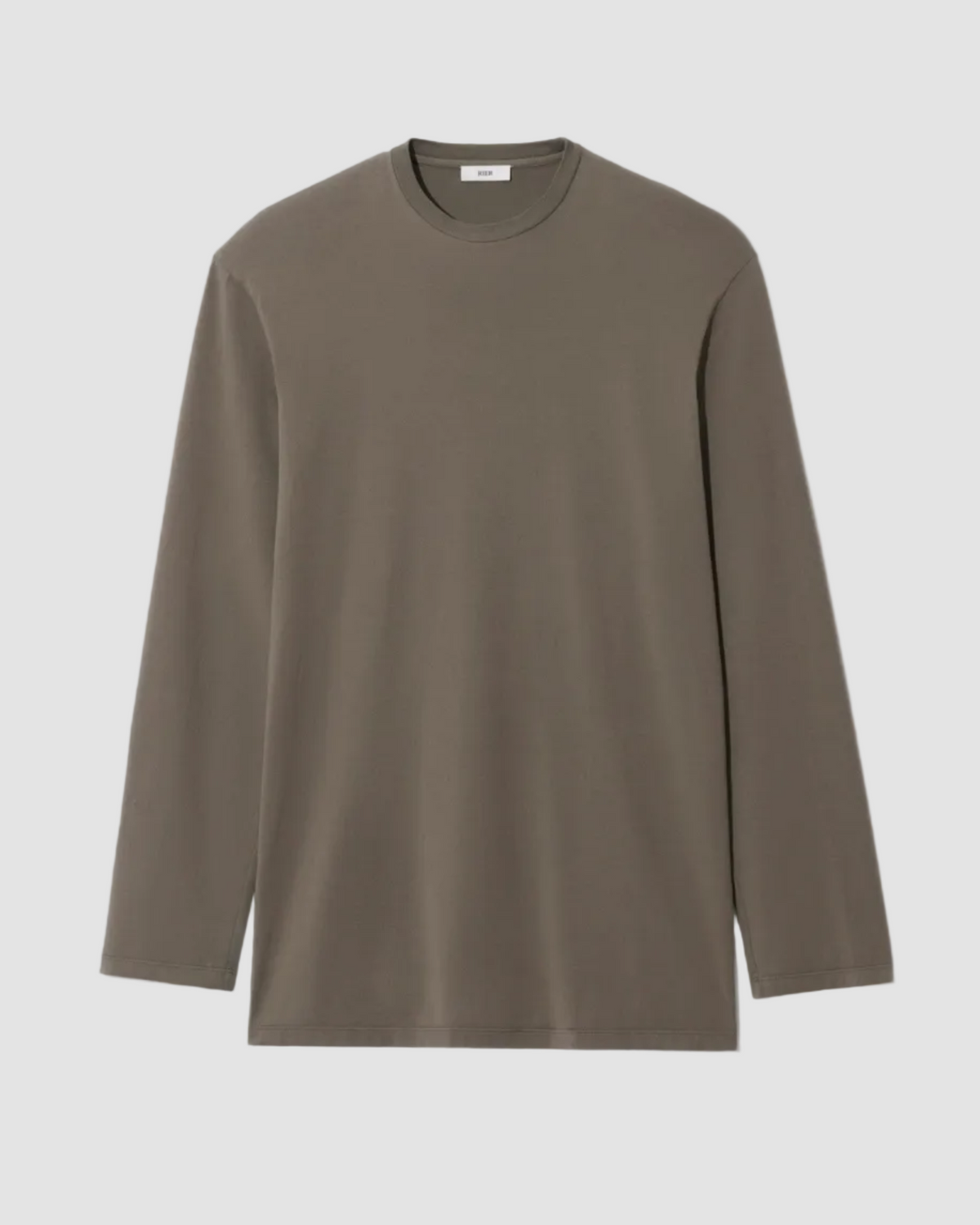 T-shirt Roundneck Long Sleeves - Rier - Camoscio Cotton 