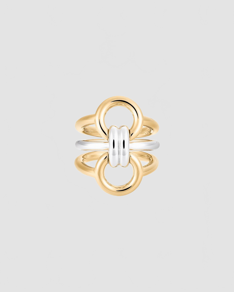 Tryptich Ring Vermeil Silver