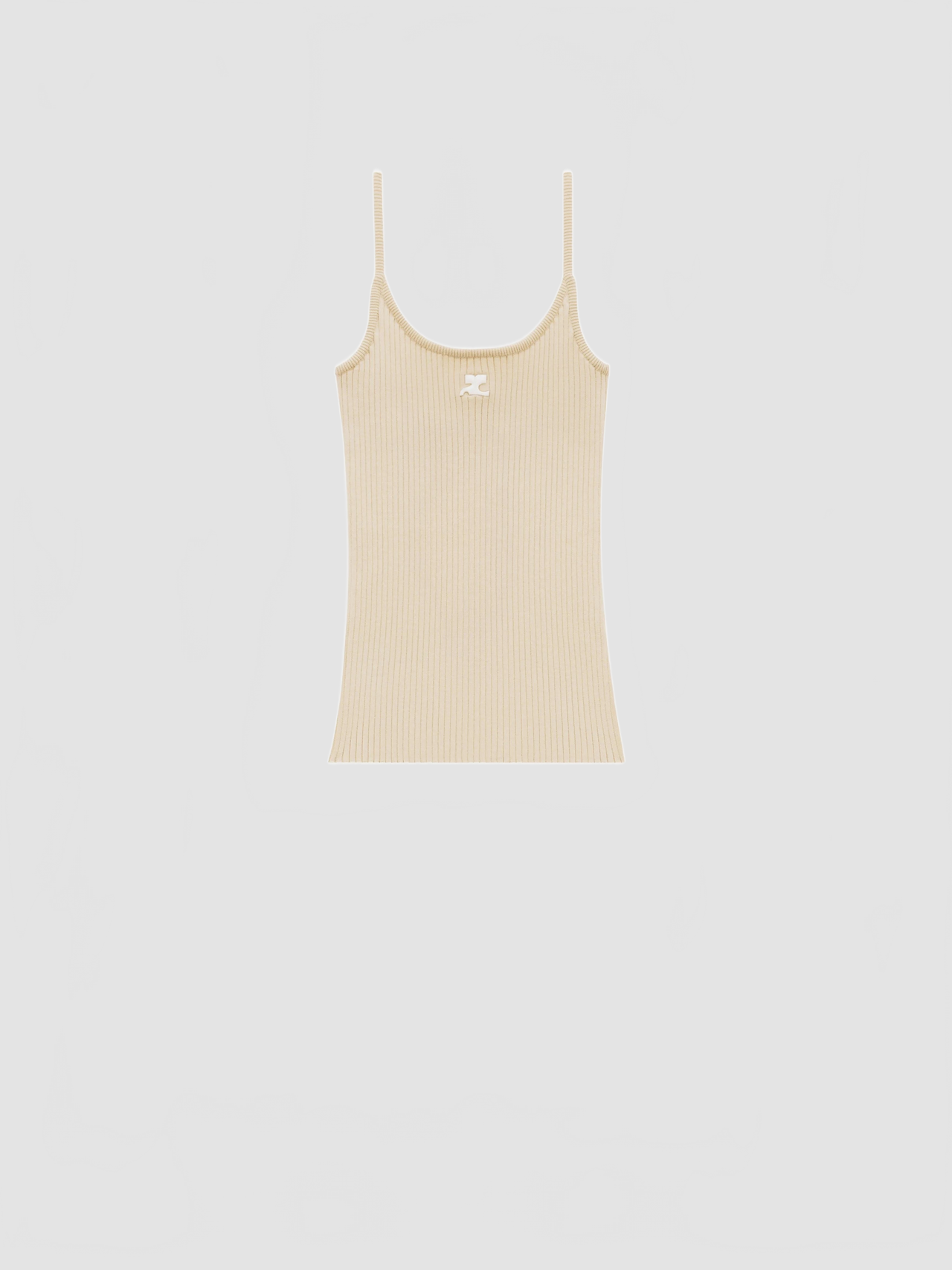 Reedition Knit Tank Top - Courreges - Cappuccino