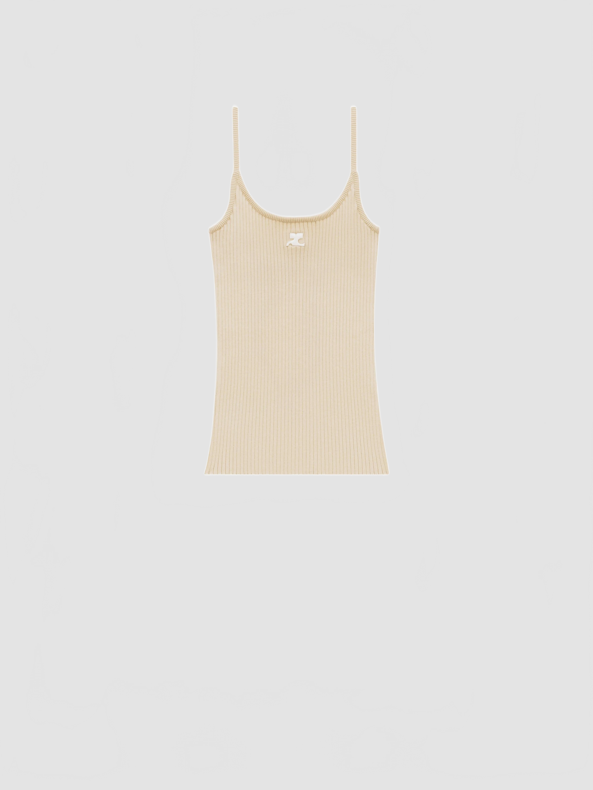 Reedition Knit Tank Top - Courreges - Cappuccino