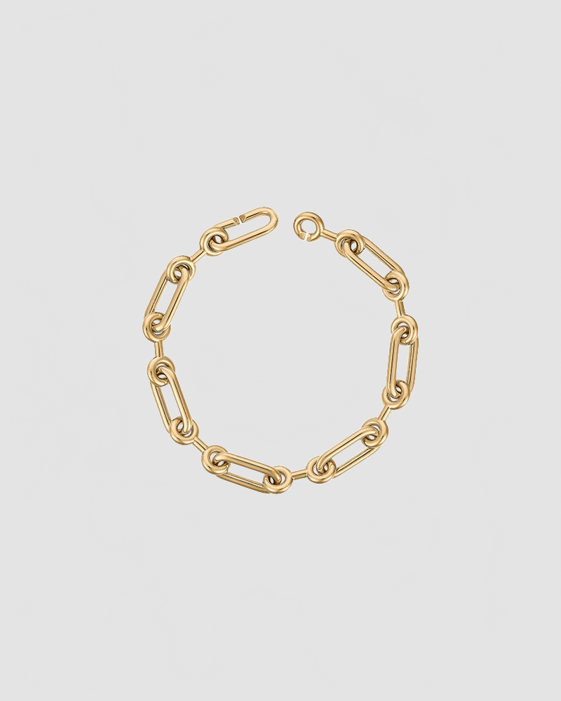 Charlotte Chesnais Bracelet en Chaine Petit Binary Vermeil