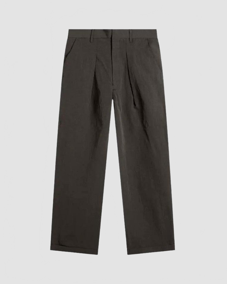 Fold Tailored Pants - Ranra - Black Coffee