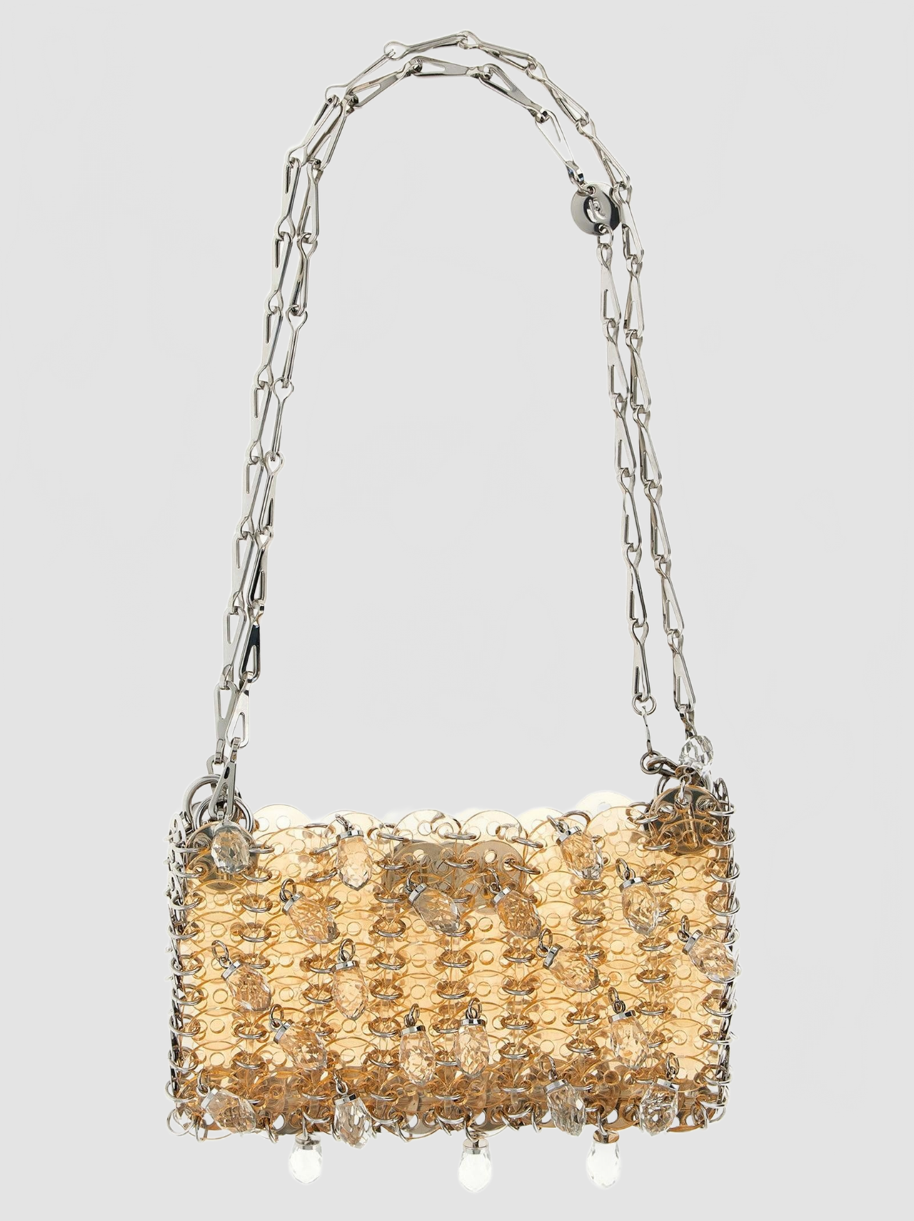 1969 Nano Crystal Resin Bag - Rabanne - Transparent Pink