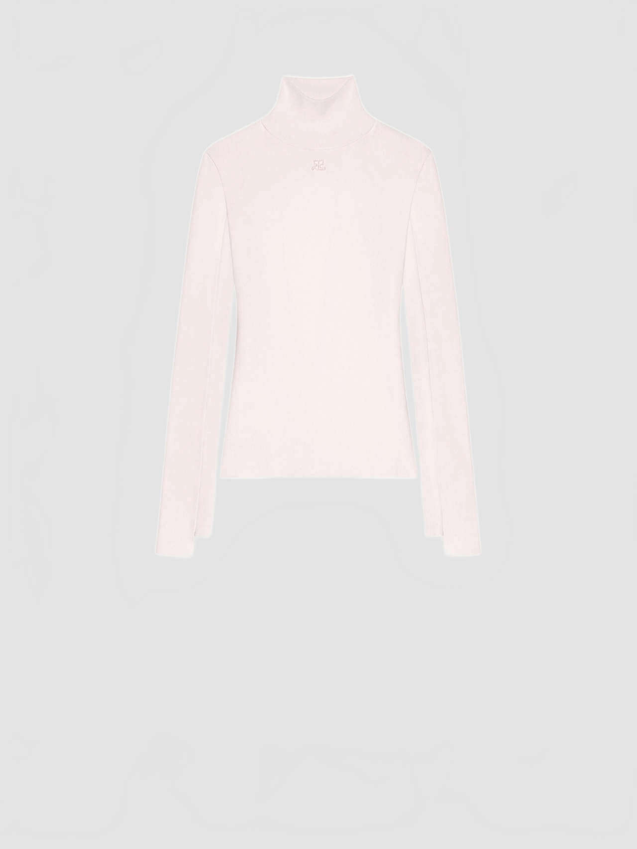 Interlock Mockneck Sweater - Courreges - Powder Pink