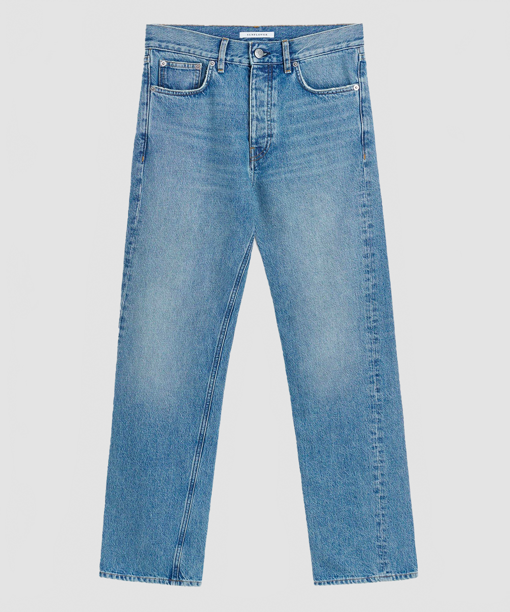 Pantalon Straight Twist denim vintage naturel