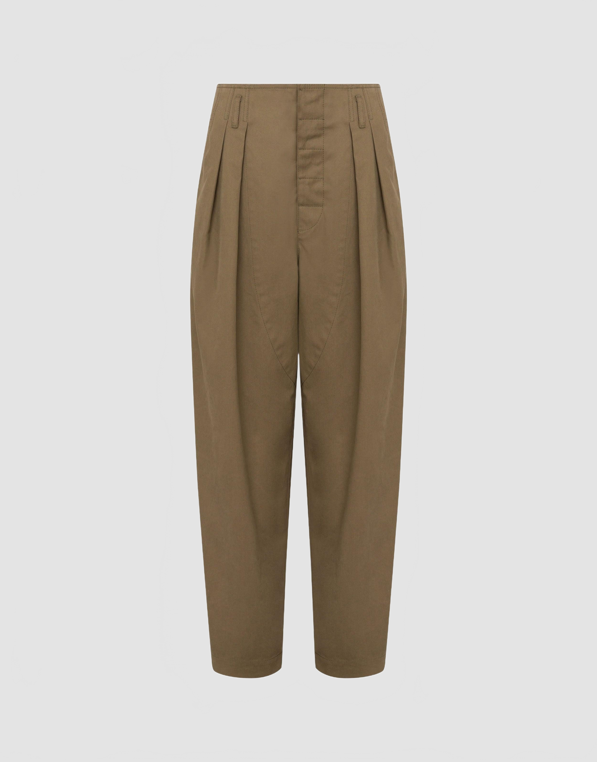 Pantalon Diagonal En Coton - Moschino - Green