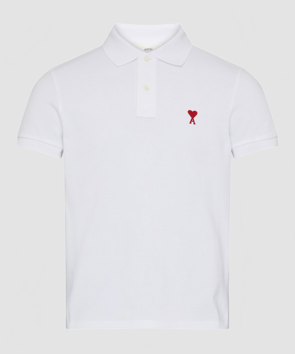 Polo ADC en coton blanc