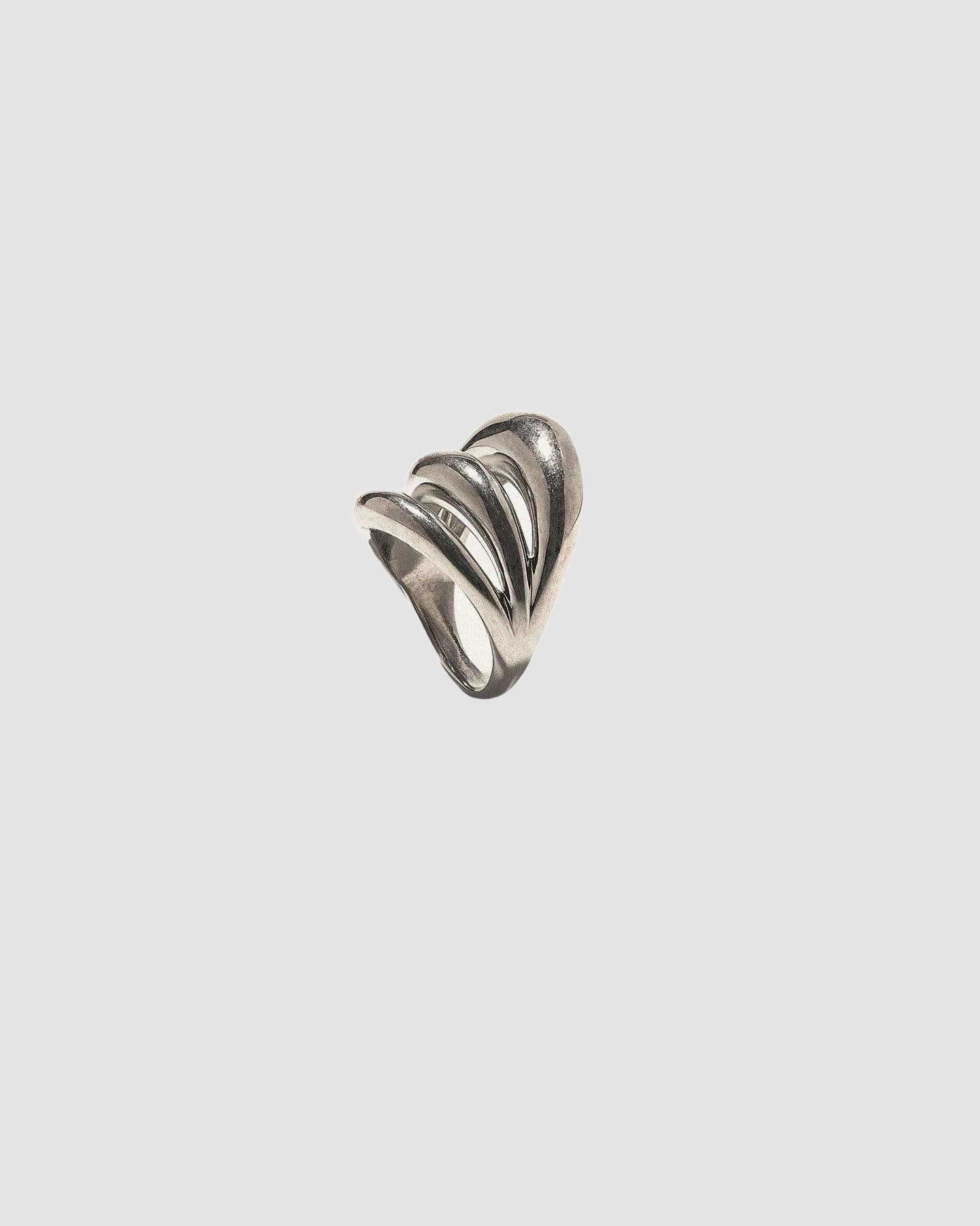 Triptych Blow Up Ring - Panconesi - Silver