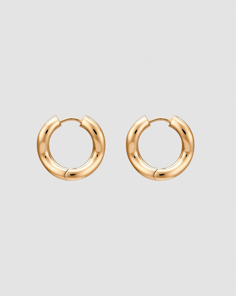 Boucles d'oreilles Wave vermeil