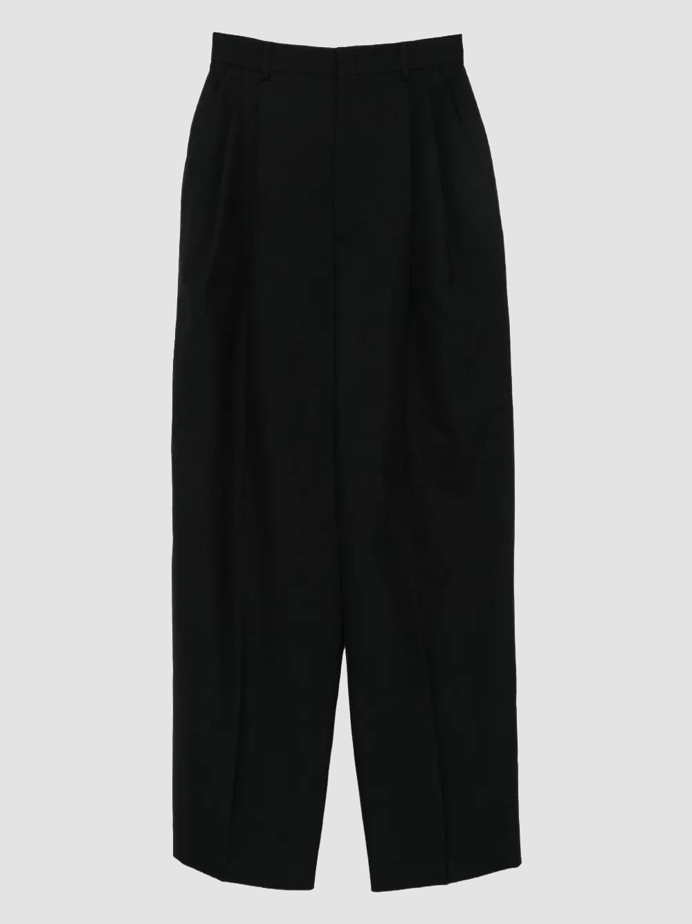 Pantalon Long En Laine - Moschino - Black