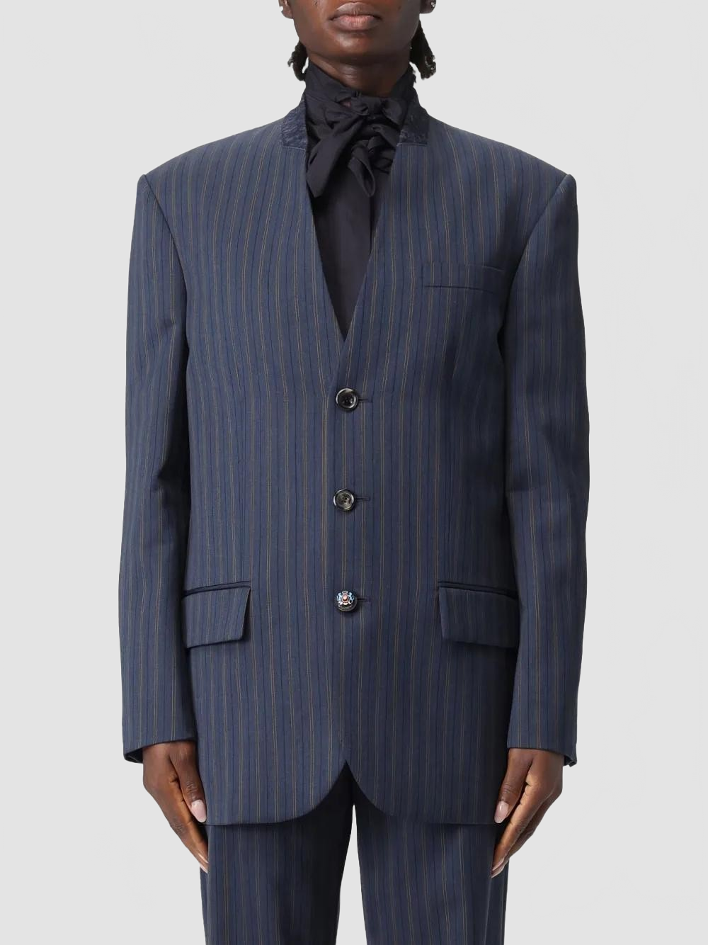 Veste En Laine - Moschino - Multi Blue