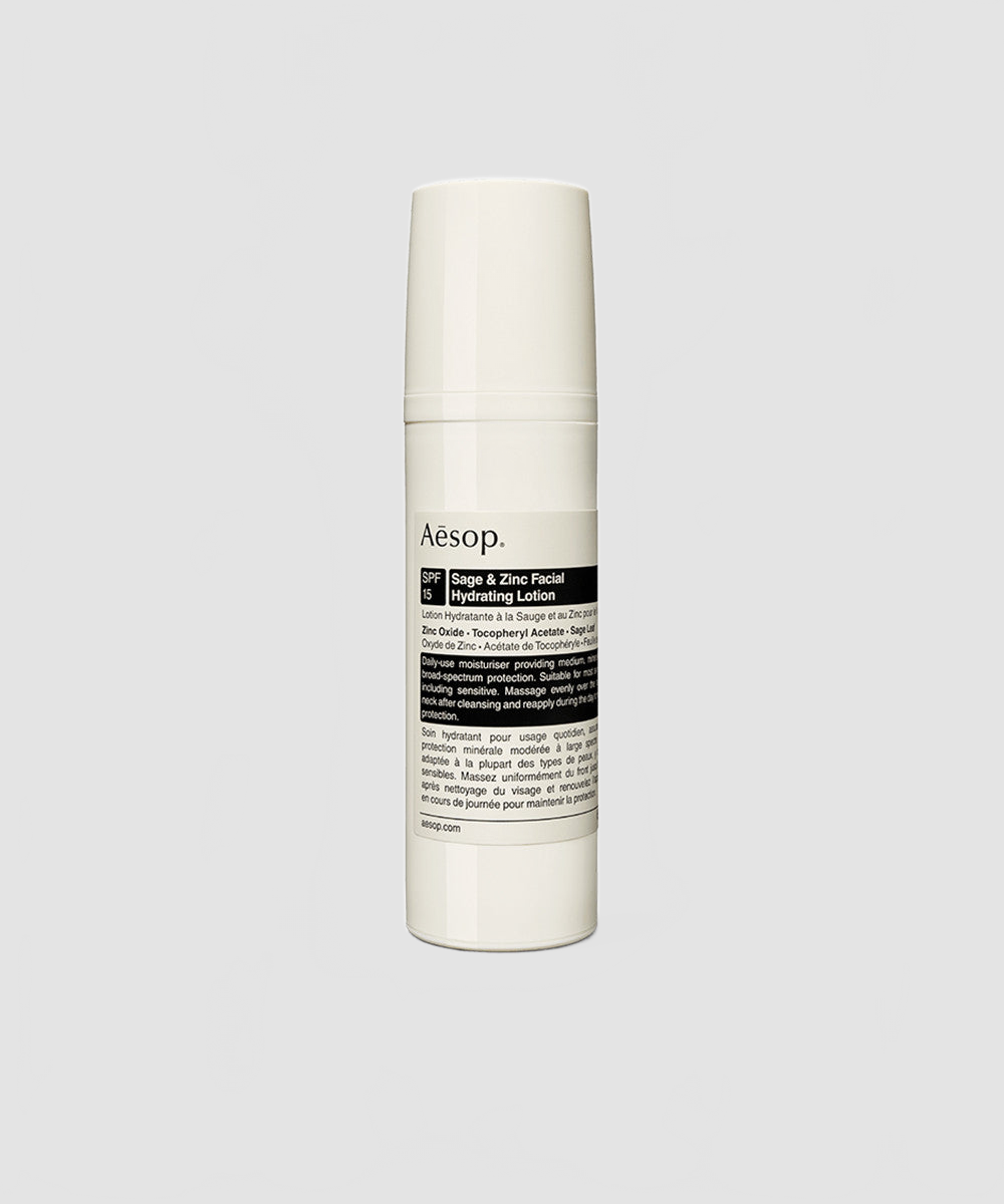 Lotion Hydratante à la Sauge et au Zinc pour le Visage SPF15 50mL