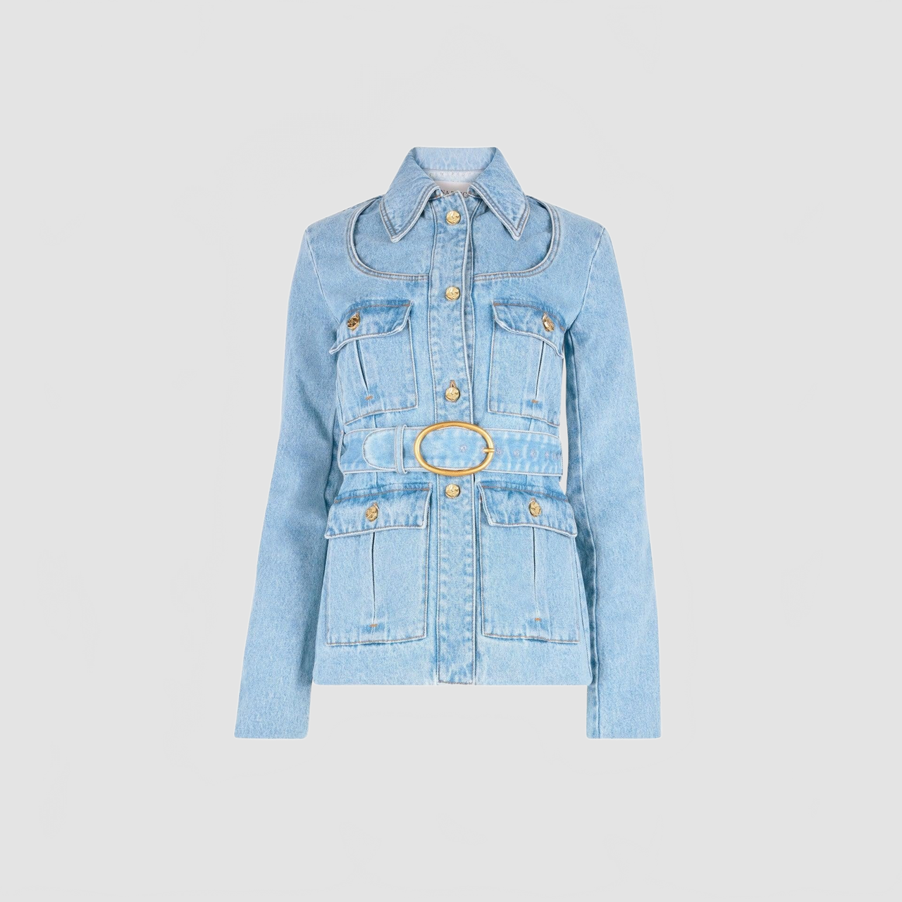 Denim Saharienne Jacket - Nina Ricci - Denim Blue
