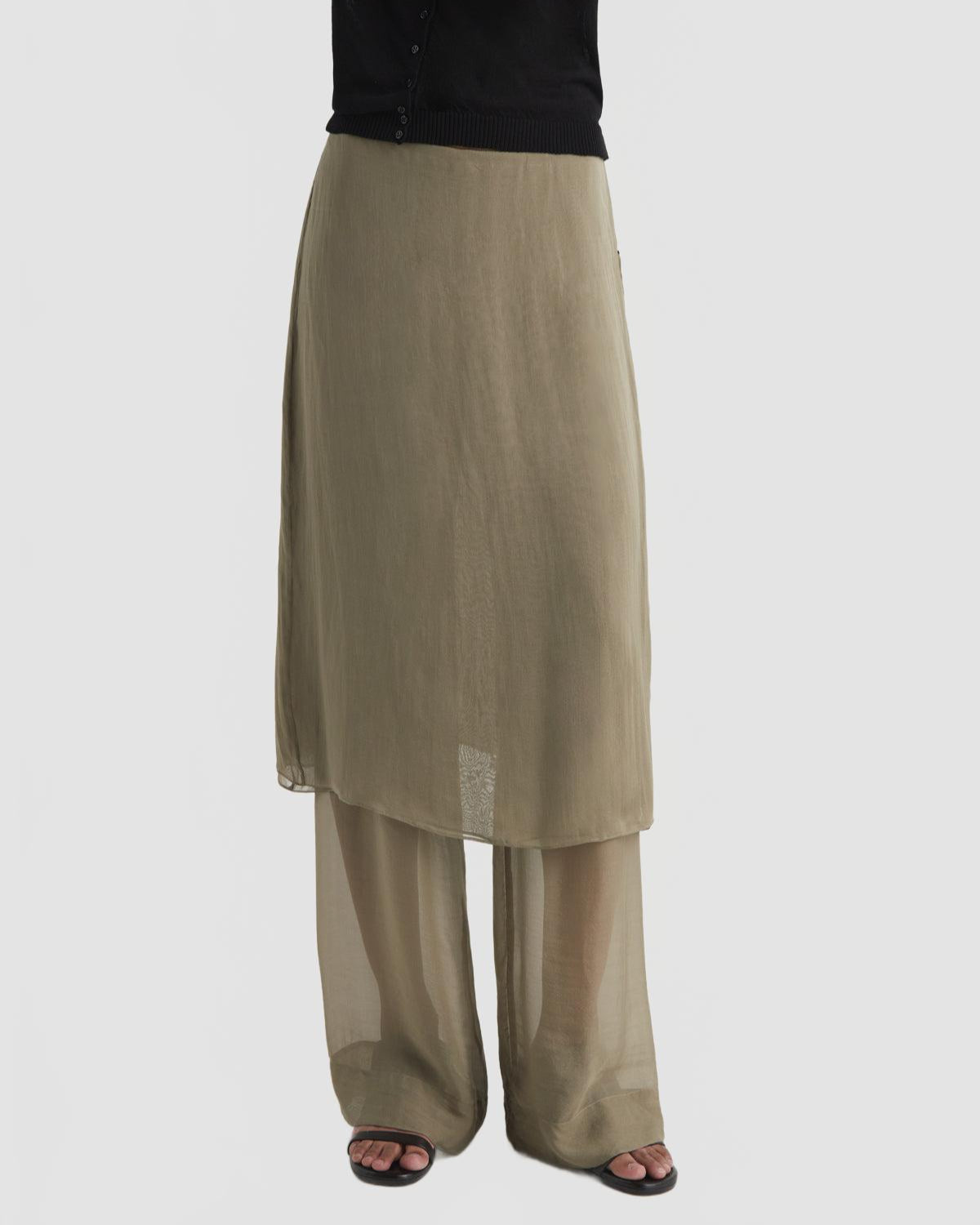 pantalon LOW SILK ARCHIVE khaki 5