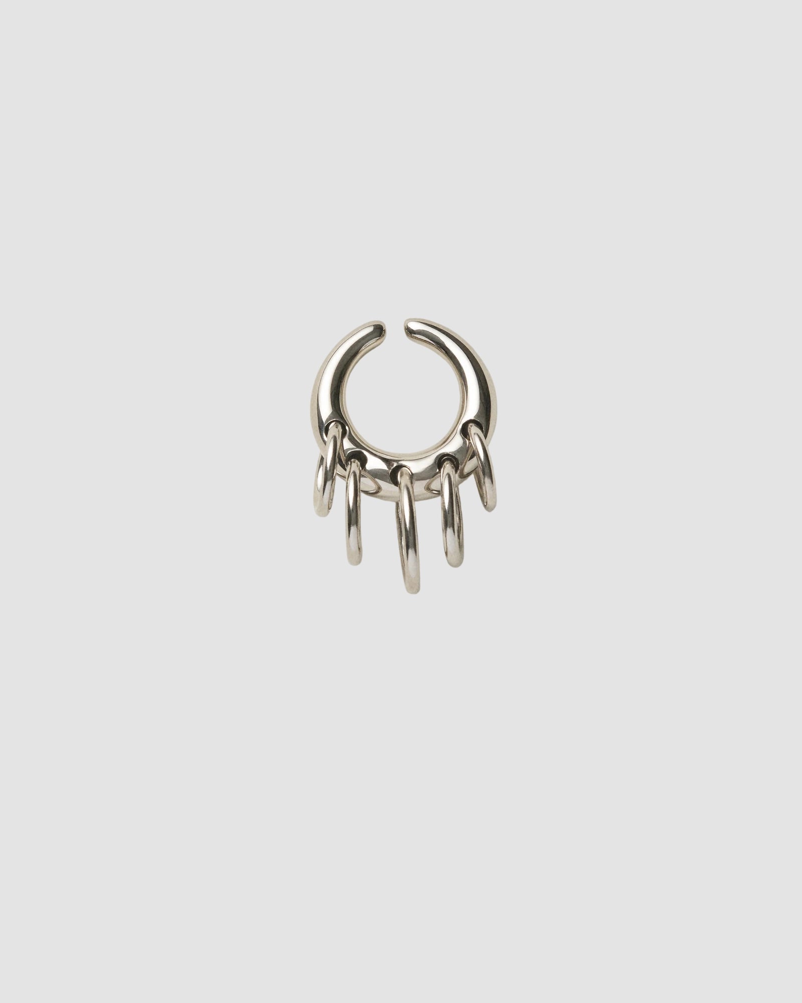 pierced circle cuff   panconesi   silver 1