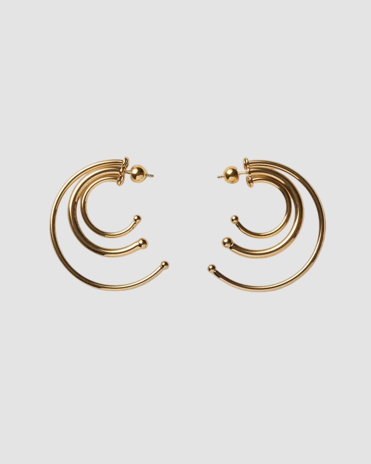pierced solar hoops small   panconesi   gold 1