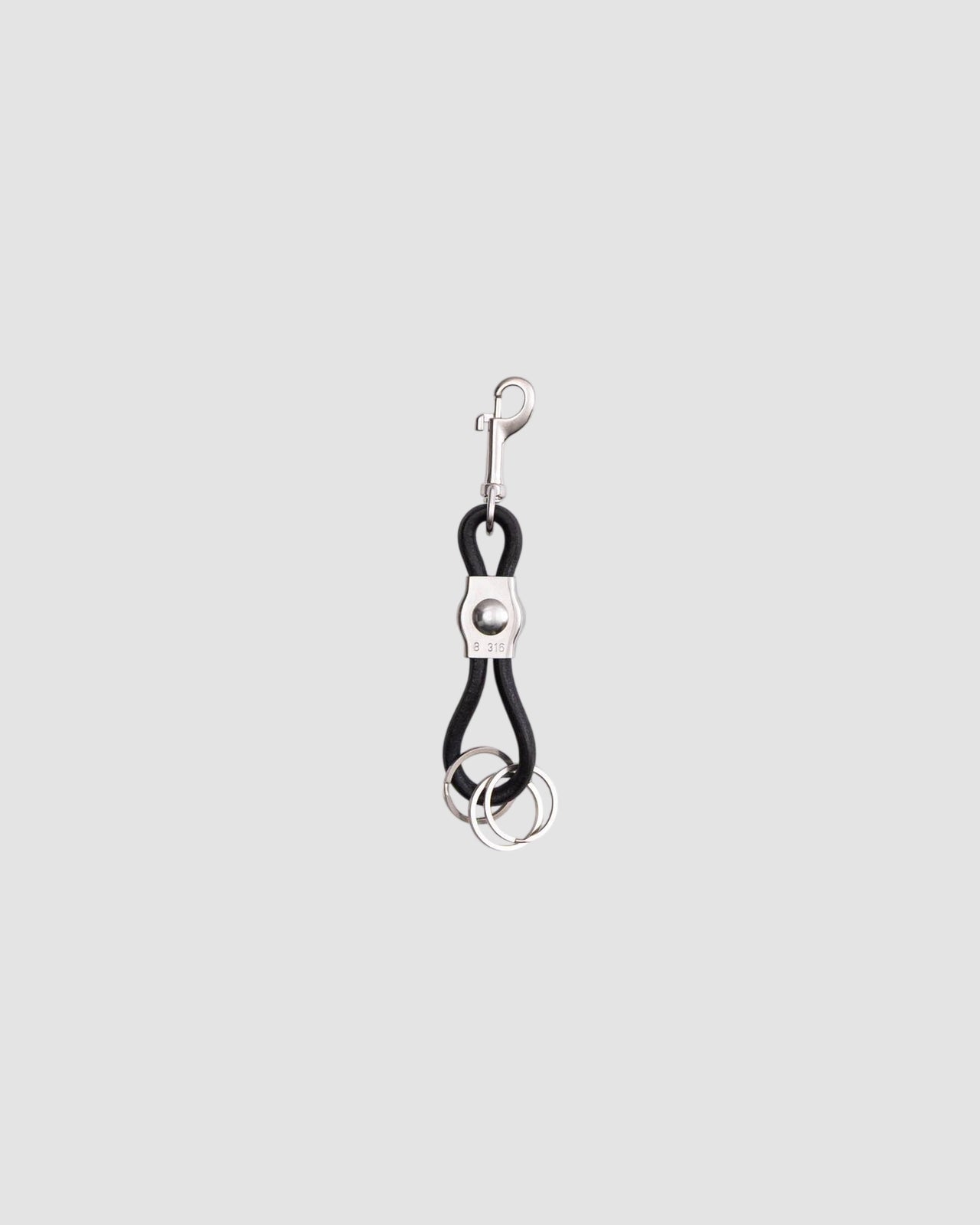 pinched keyring   six 95   black 1