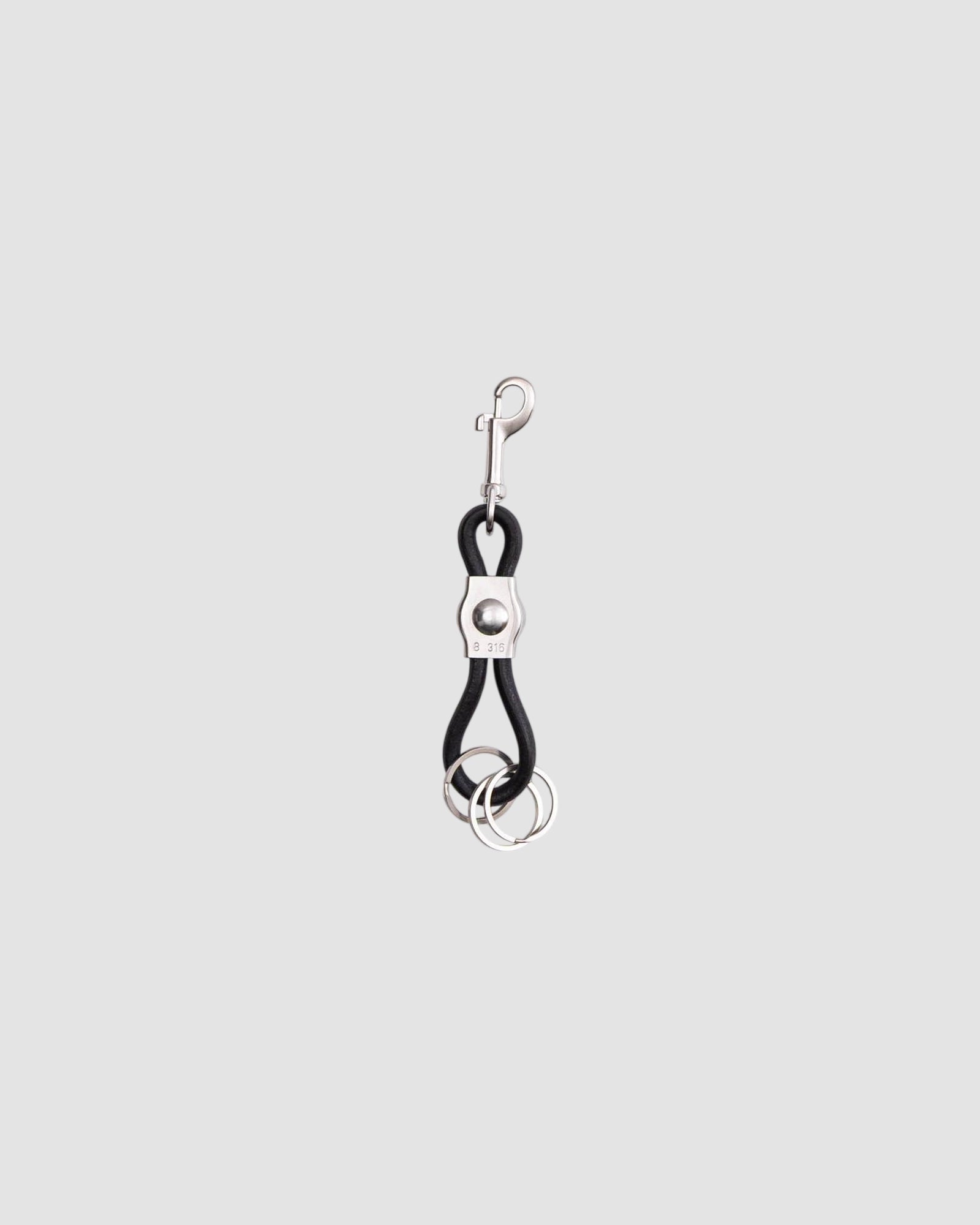 pinched keyring   six 95   black 1