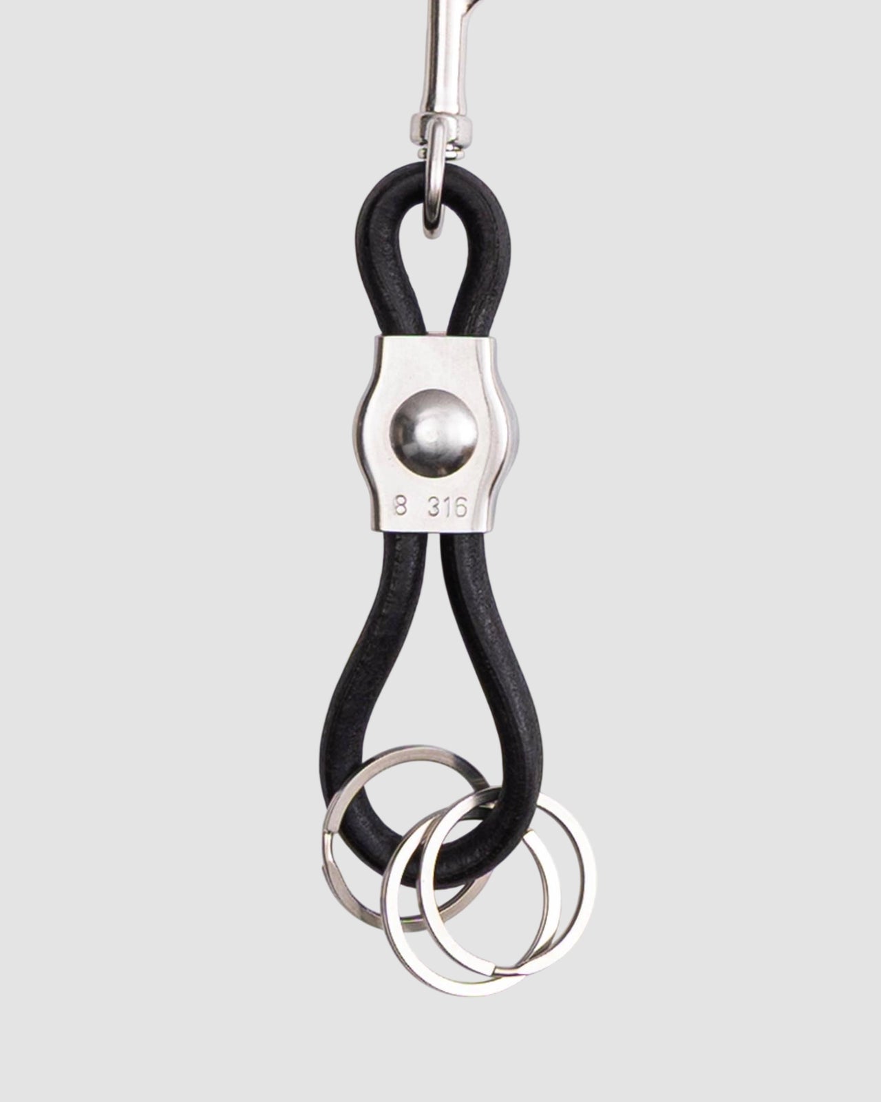 pinched keyring   six 95   black 2